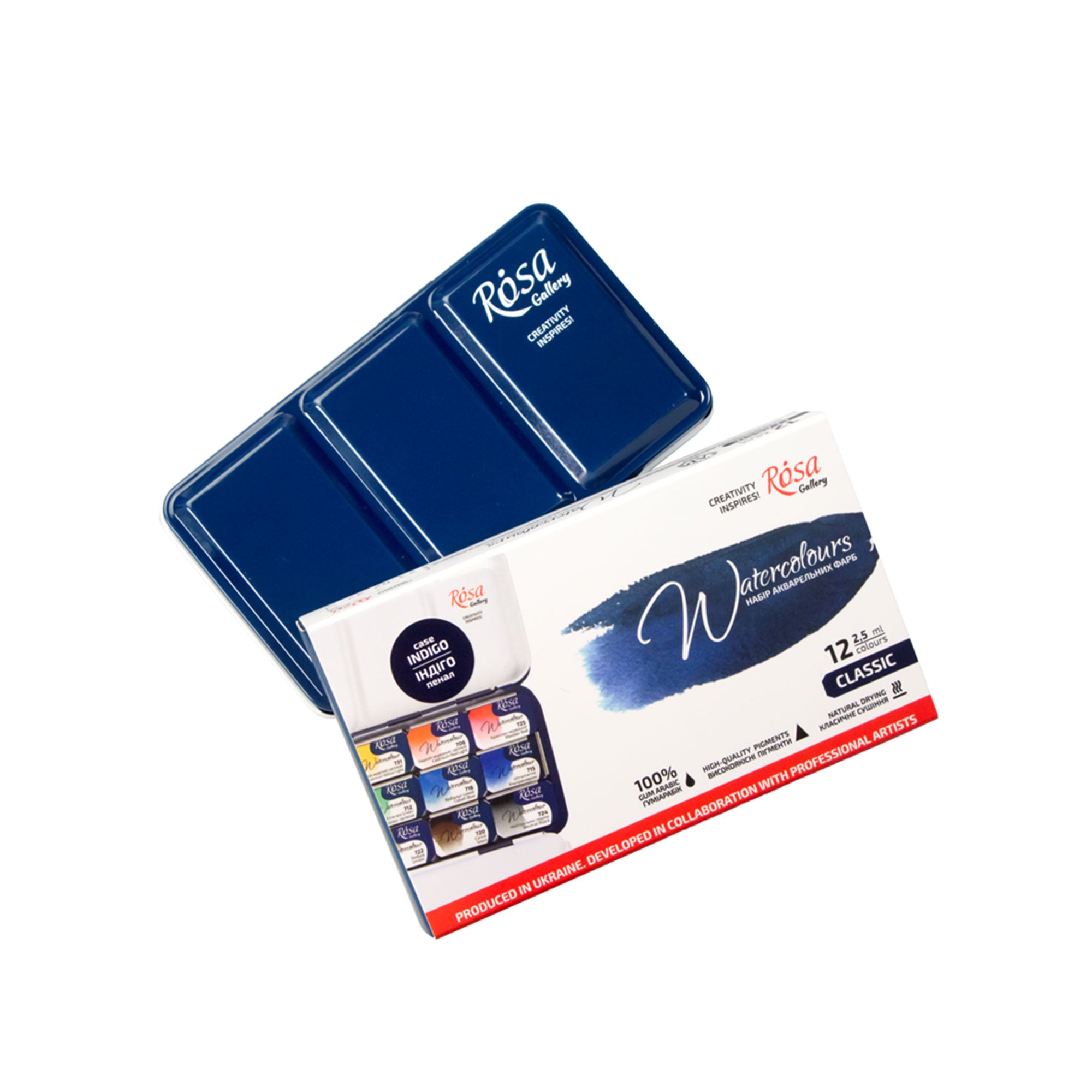 Exquisite 12-Pan Fine Art Watercolour Paint Set