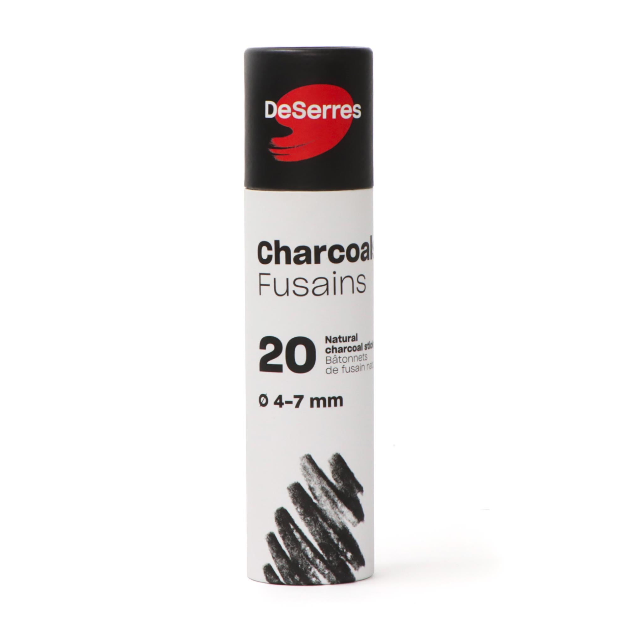 20-Pack Premium Willow Charcoal Sticks for Artistic Creations