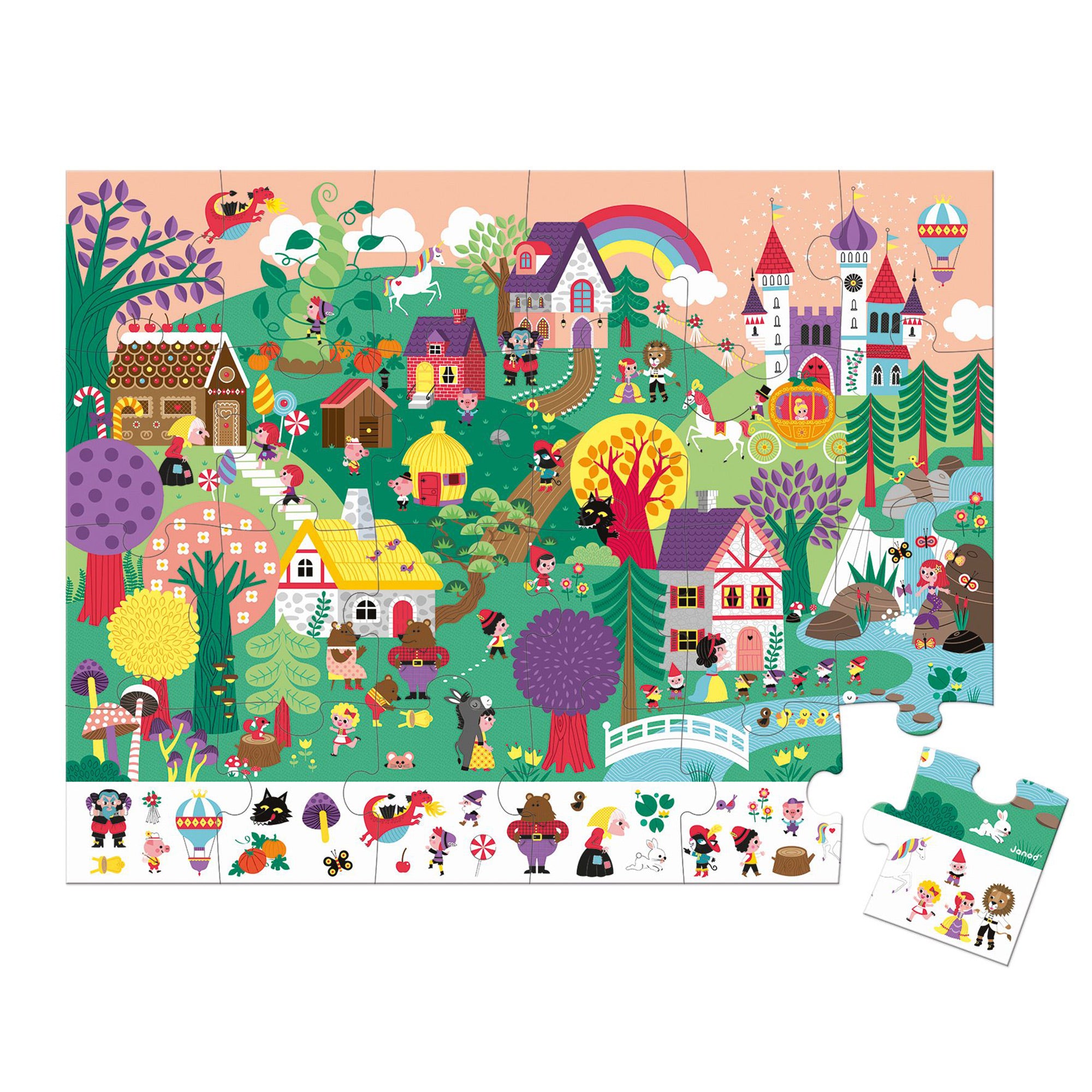 Enchanting 24-Piece Tale-Themed Observation Puzzle