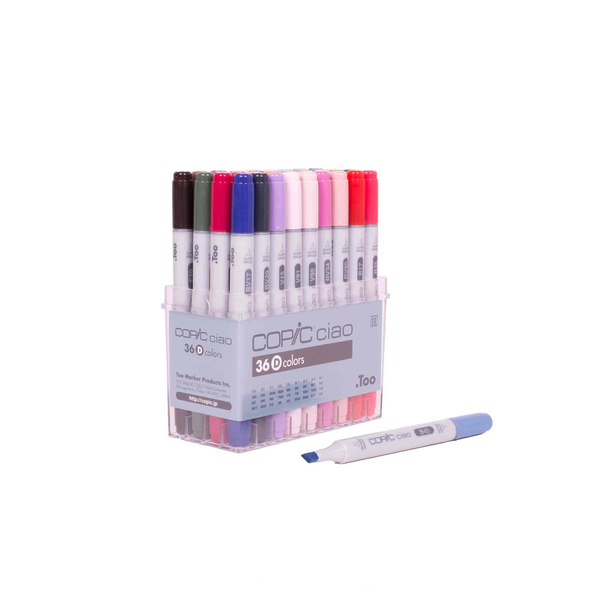 Copic Ciao Markers - Set D, 36 Vibrant Colours: A Must-Have for Creatives!