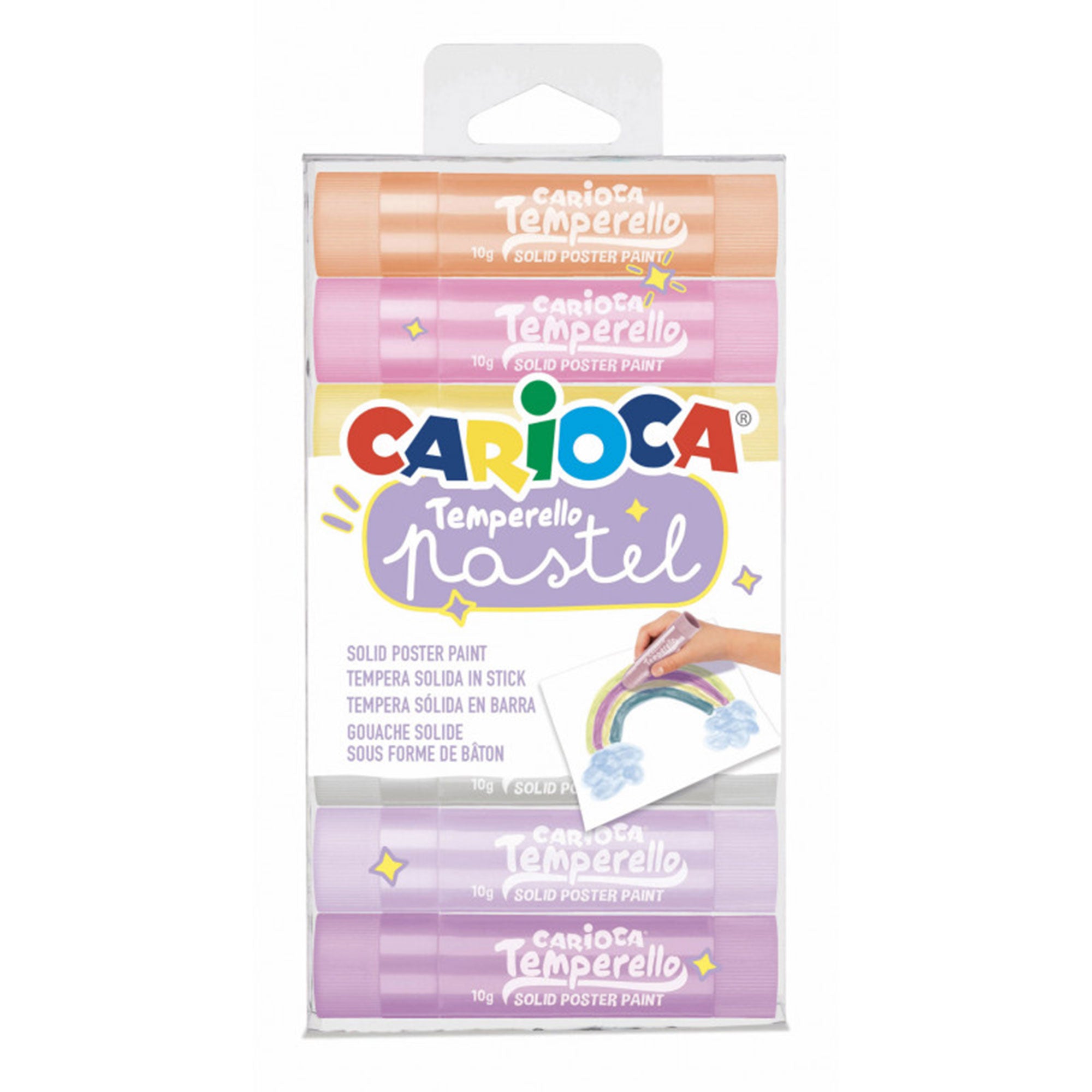 8-Pack Temperello Pastel Poster Paint Sticks - Unleash Your Creativity!