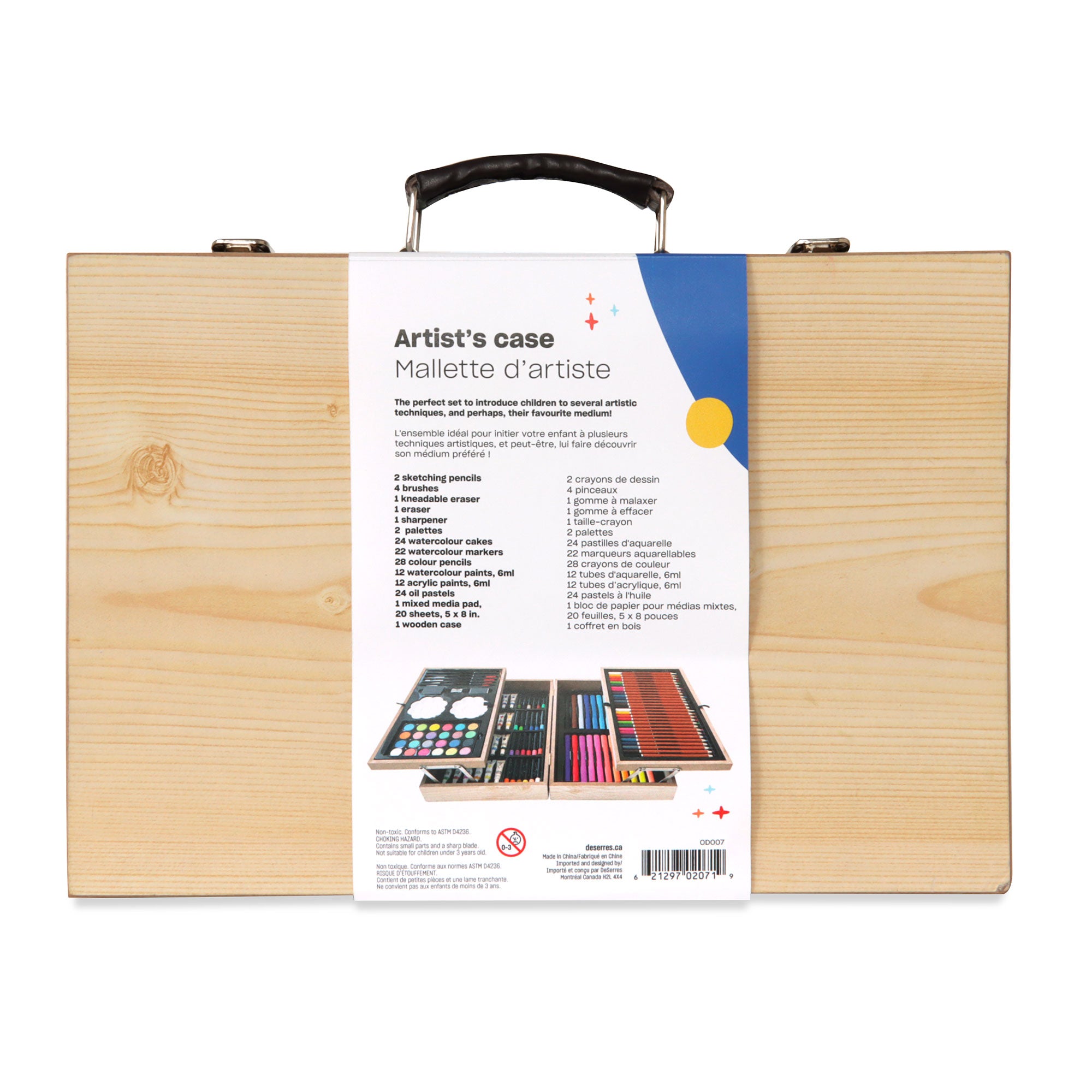 Artistic Adventure Wooden Case - 135 Piece Set