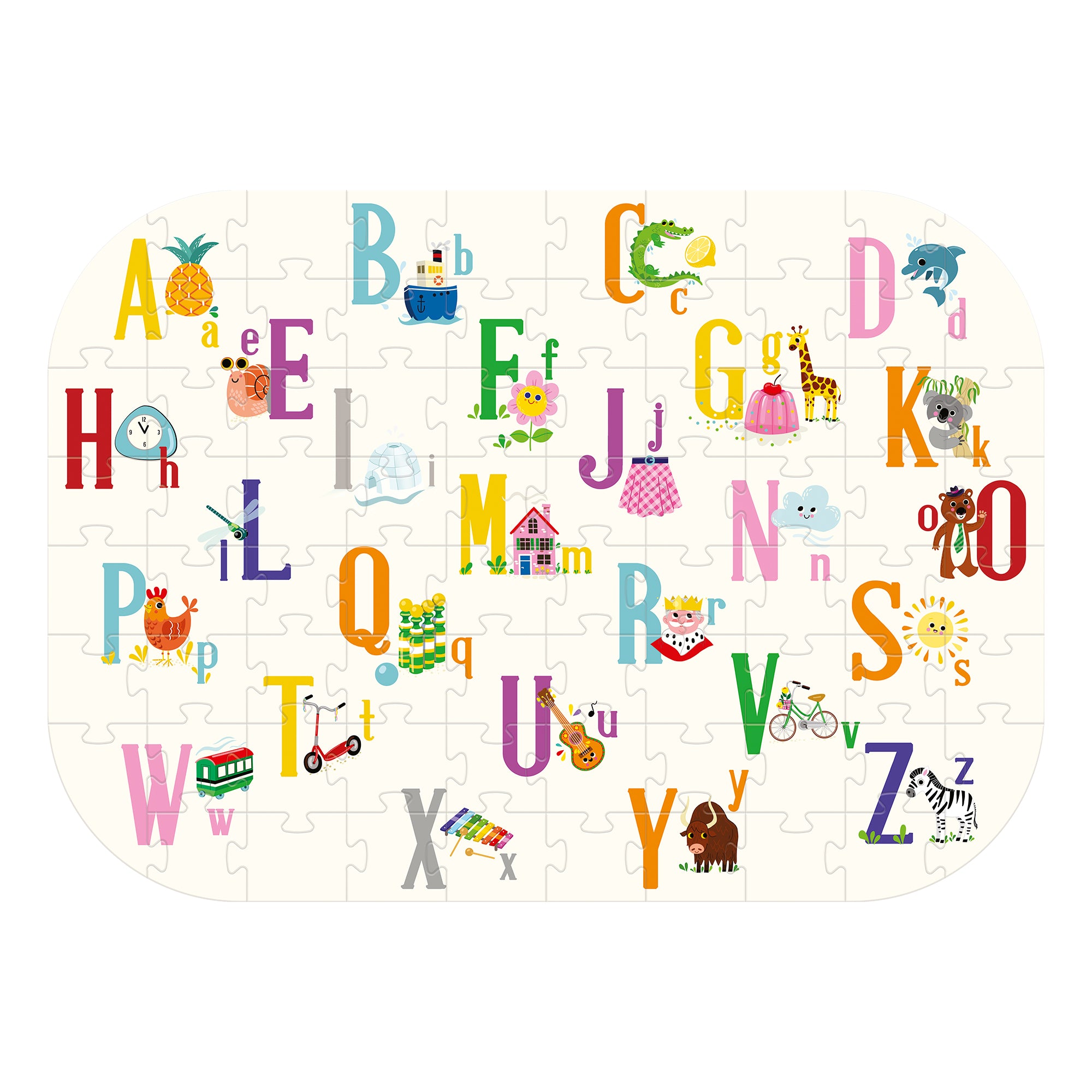 76-Piece Magical Alphabet Educational Puzzle