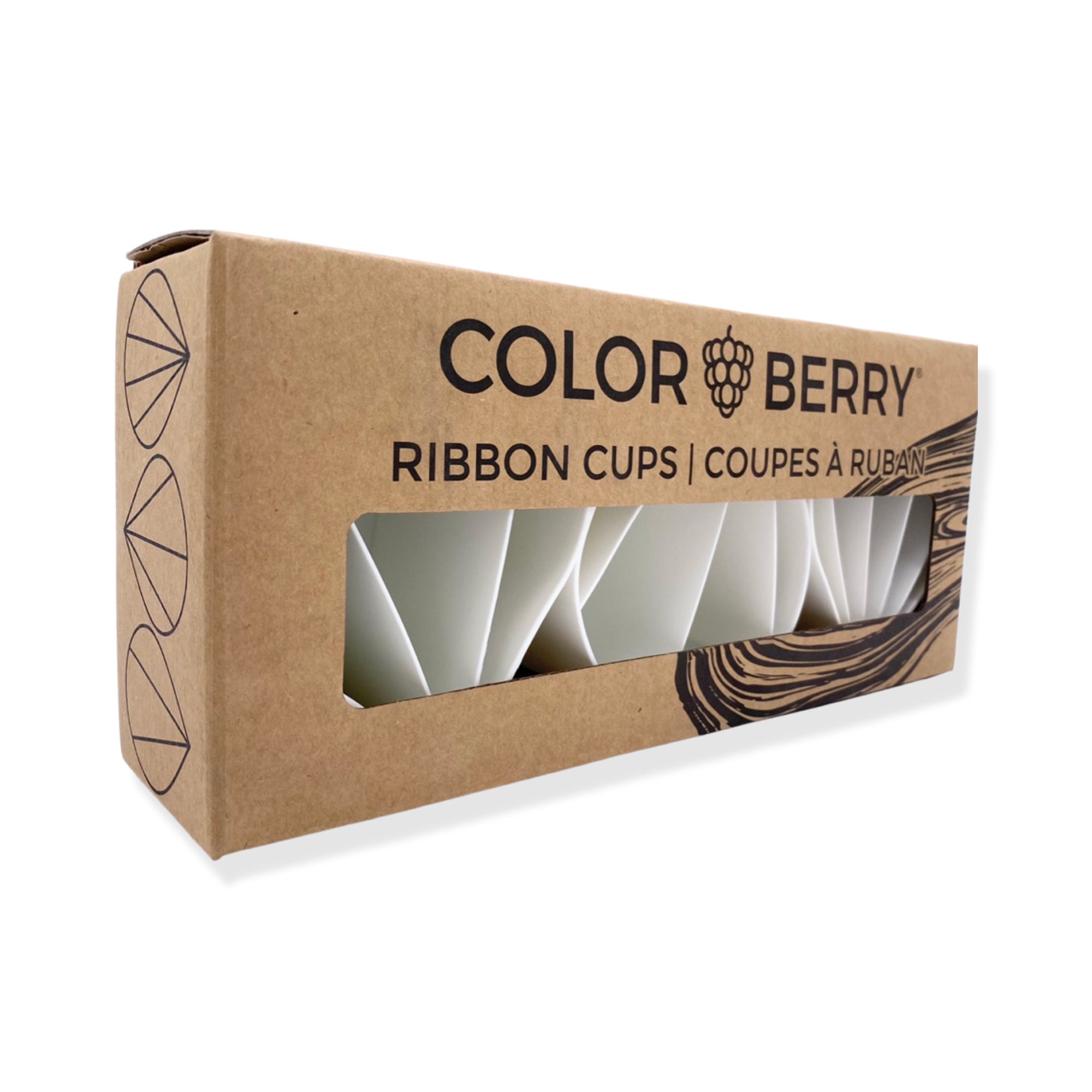 3-Pack COLORBERRY Ribbon Cups - Ideal for Resin Art