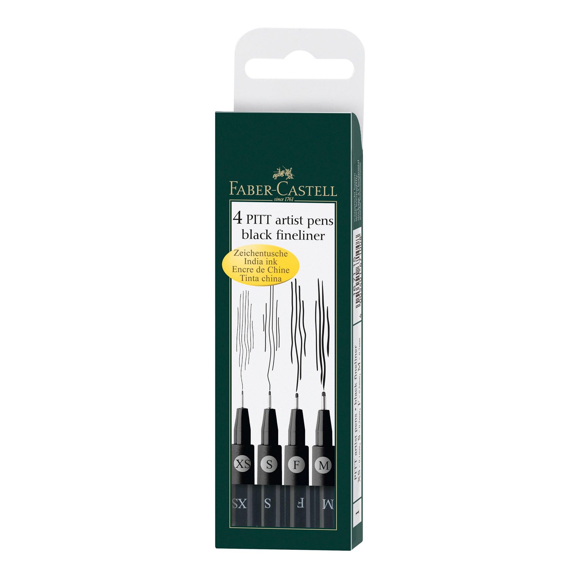4-Pack PITT Artist Pens in Black - Unleash Your Creativity!