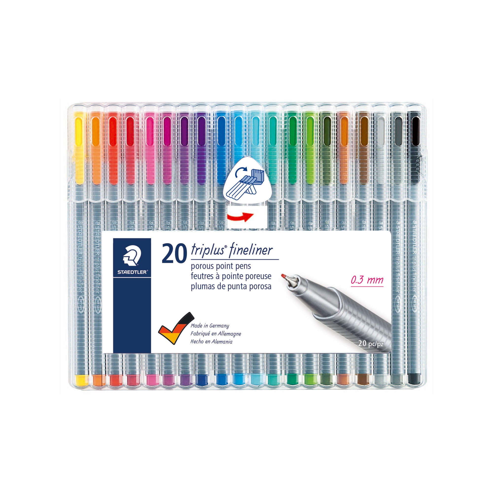Staedtler Triplus Fineliners 20-Pack Bundle