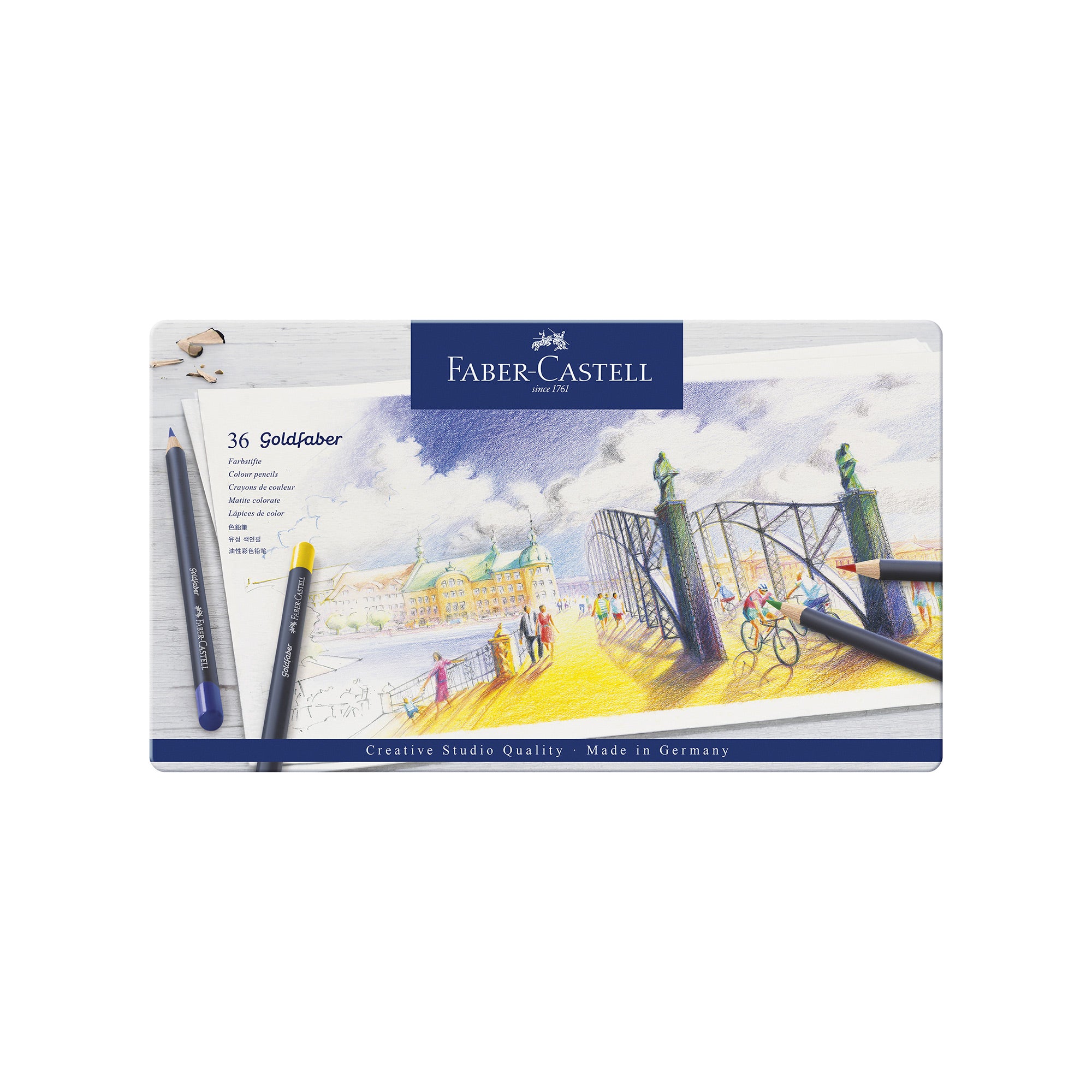 36-Pack Goldfaber Vibrant Coloured Pencils - Unleash Your Creativity!