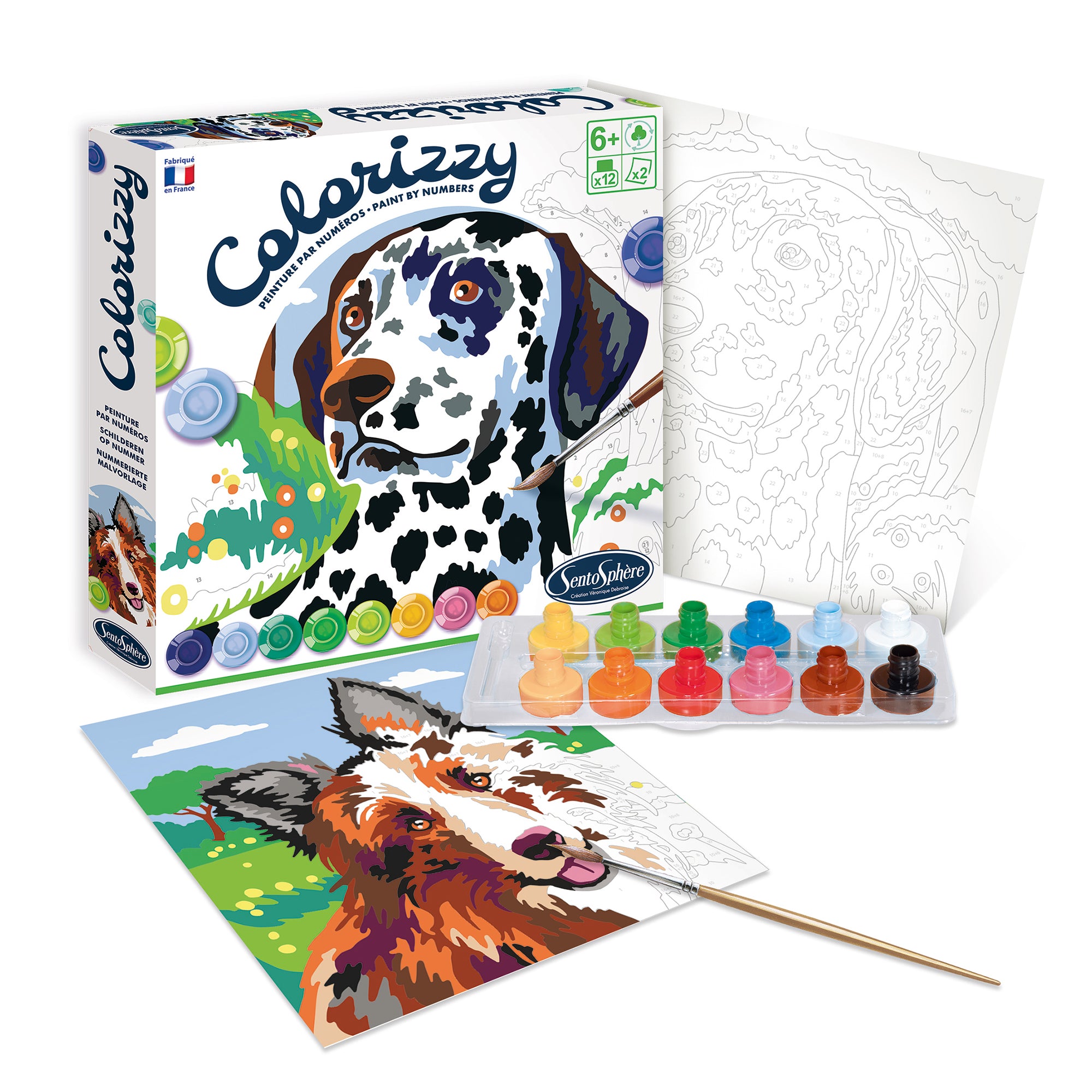Colorizzy Dog-themed Paint by Numbers Kit