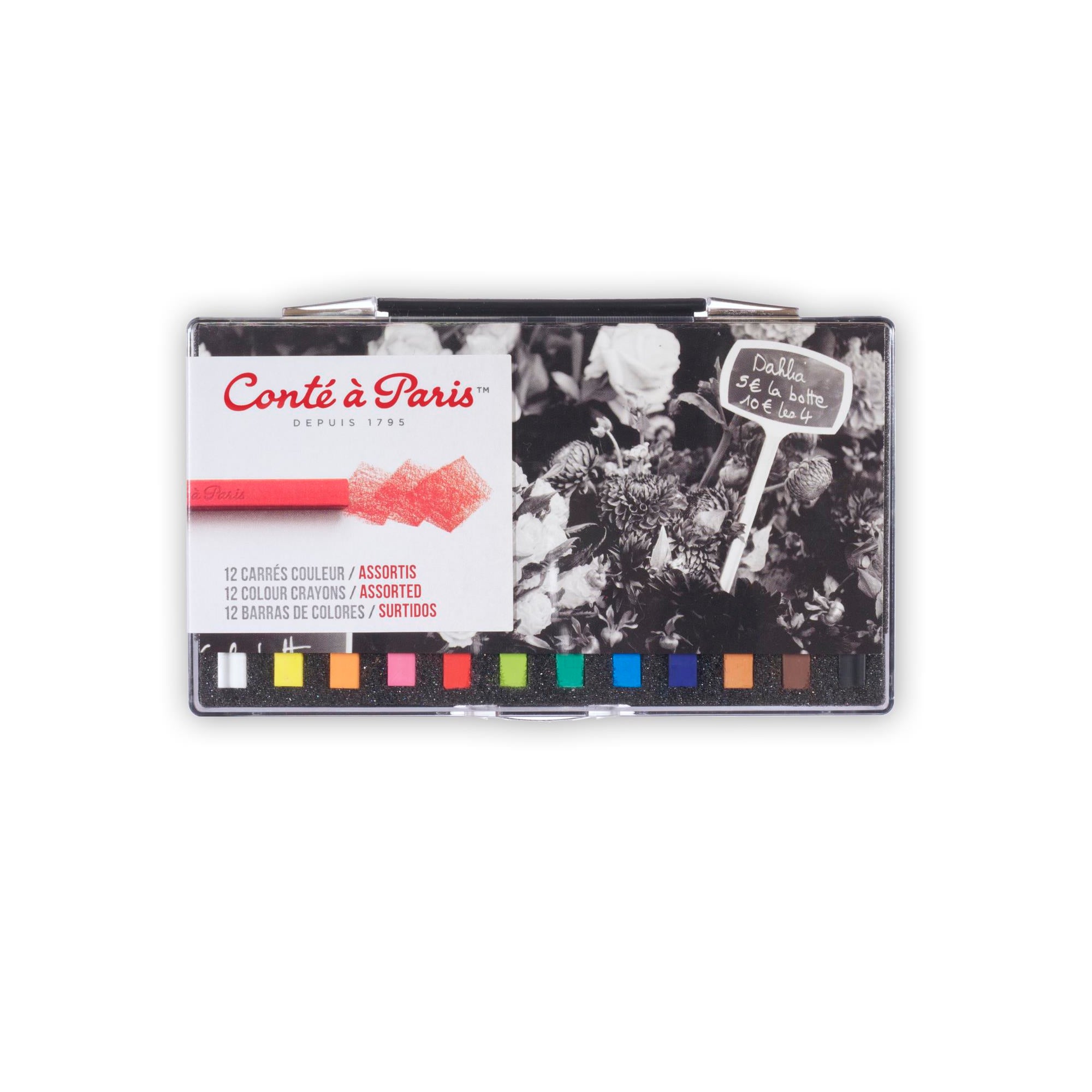 Box of 12 Exquisite Conté Square Pastels