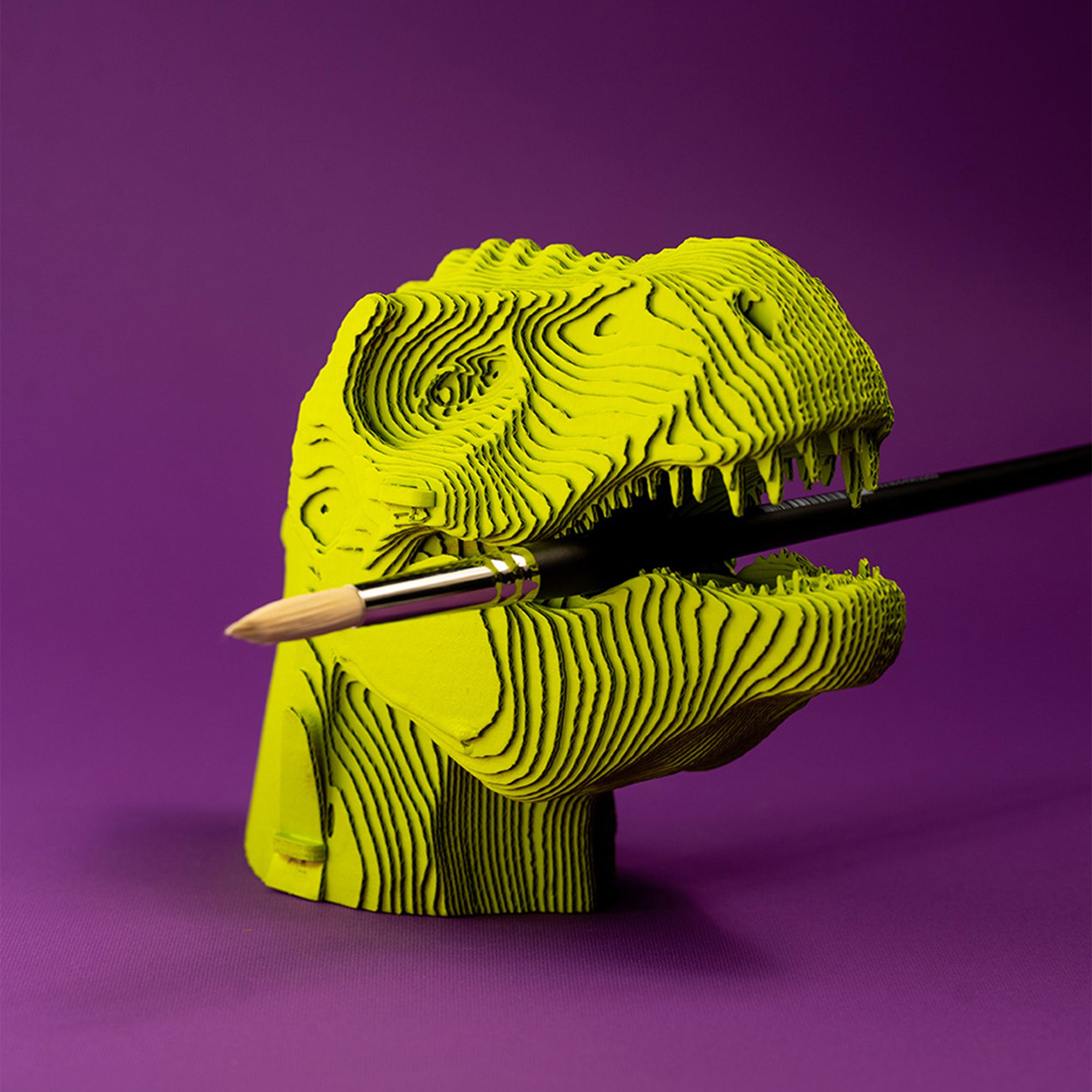 Thrilling 3D Cardboard T-Rex Puzzle