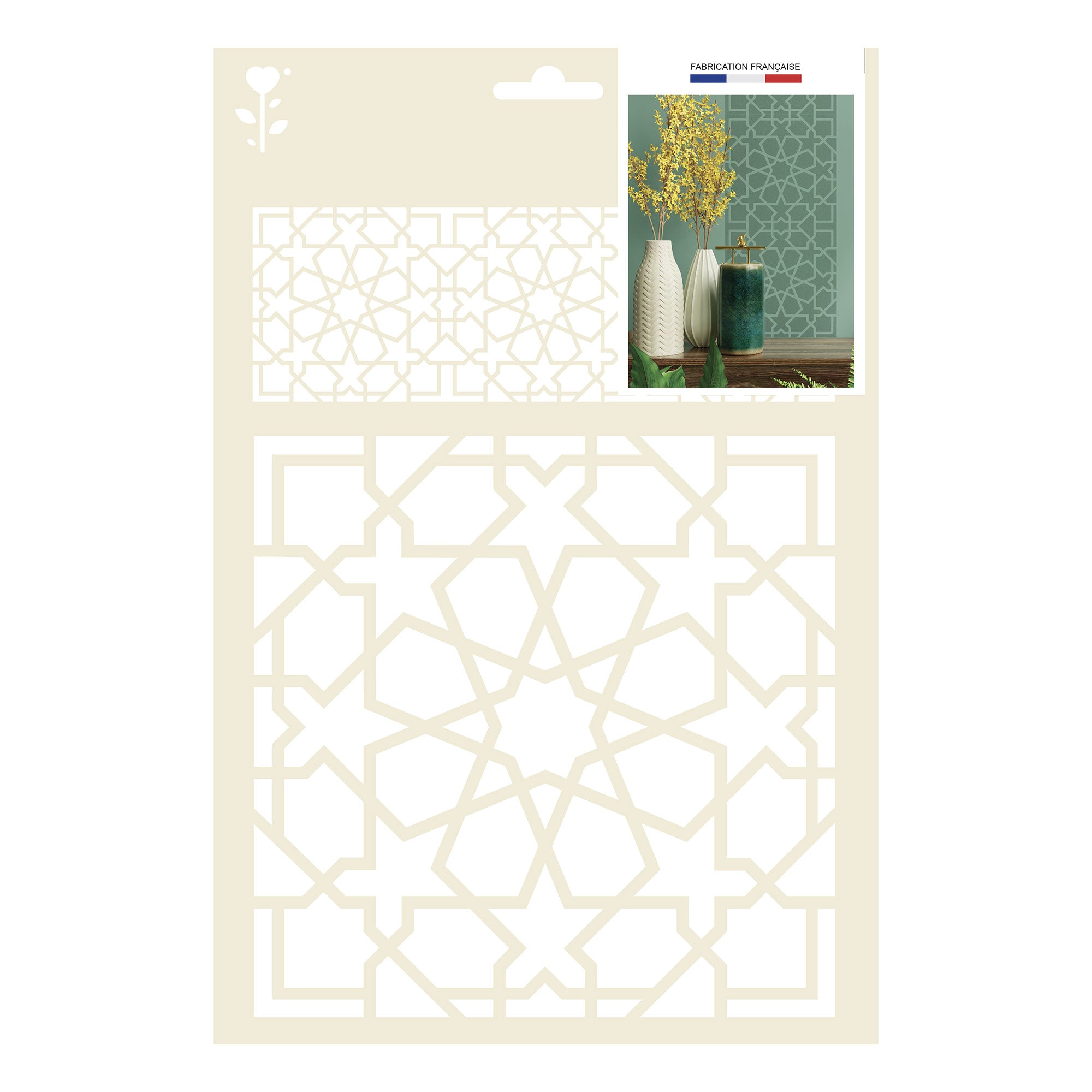 A4 Oran Pattern Stencil - Unleash Your Creativity!
