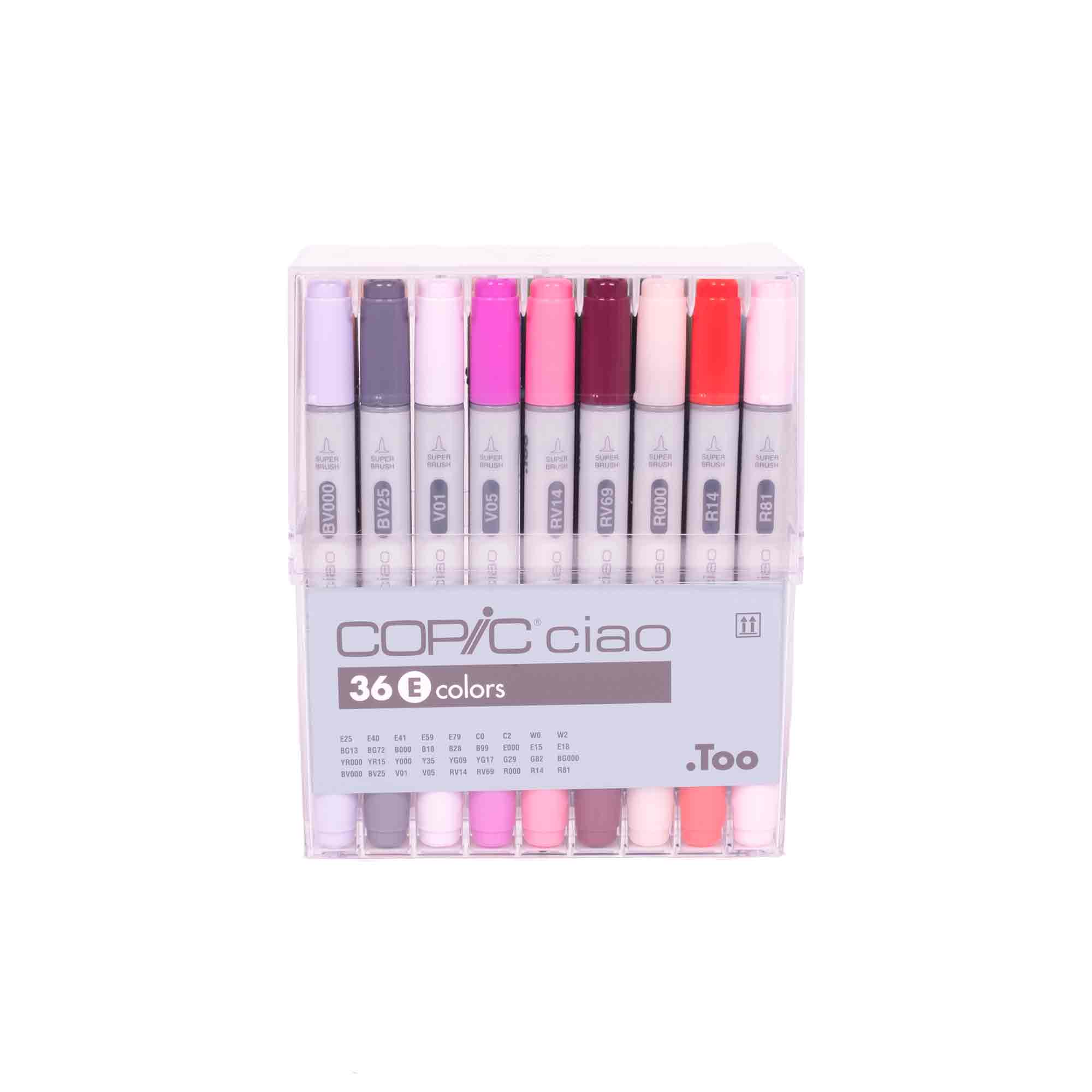 Copic Ciao Markers - Set E, 36 Vibrant Colours! Get Yours Now!