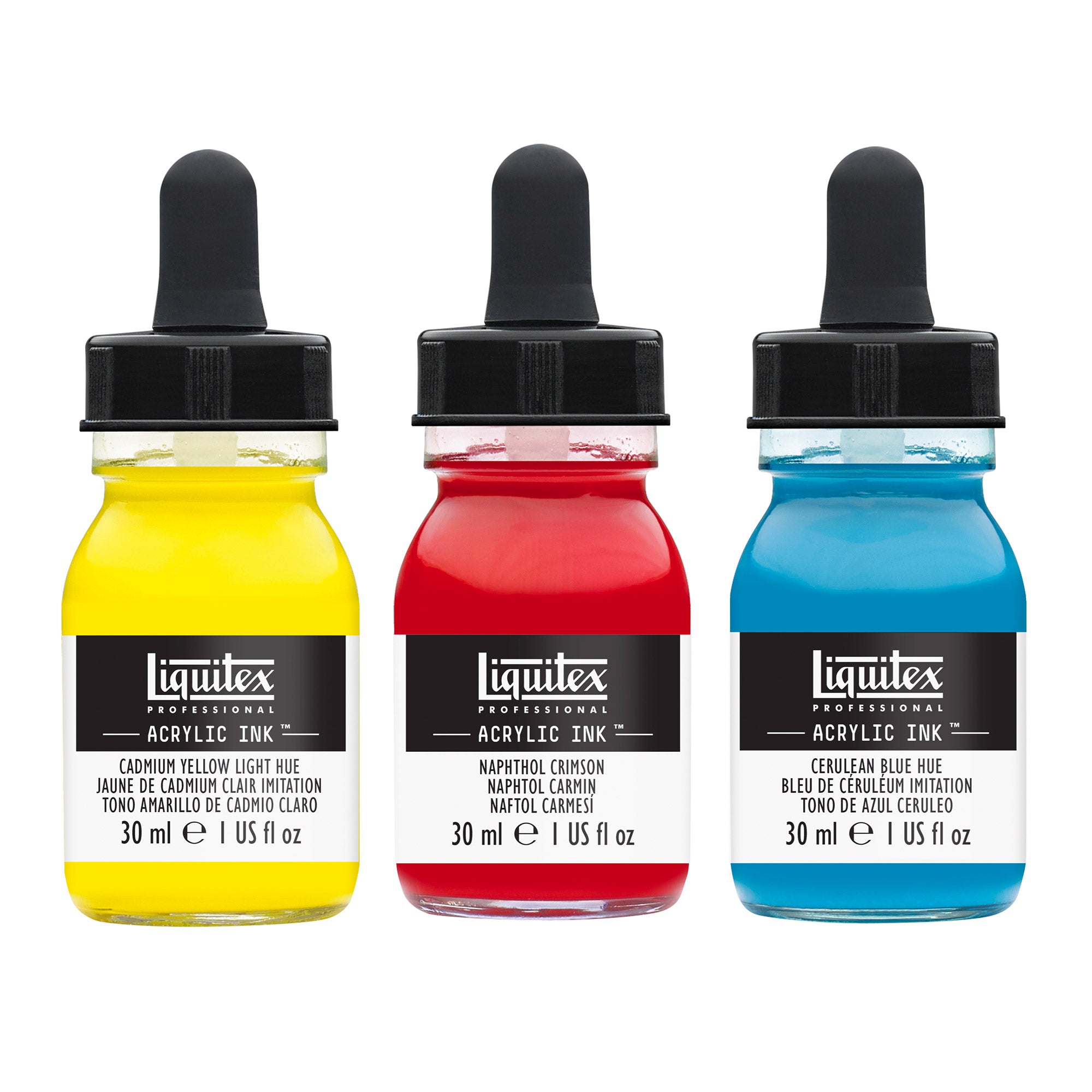 Liquitex Acrylic Ink Essentials Set - 3 x 30 ml Bottles