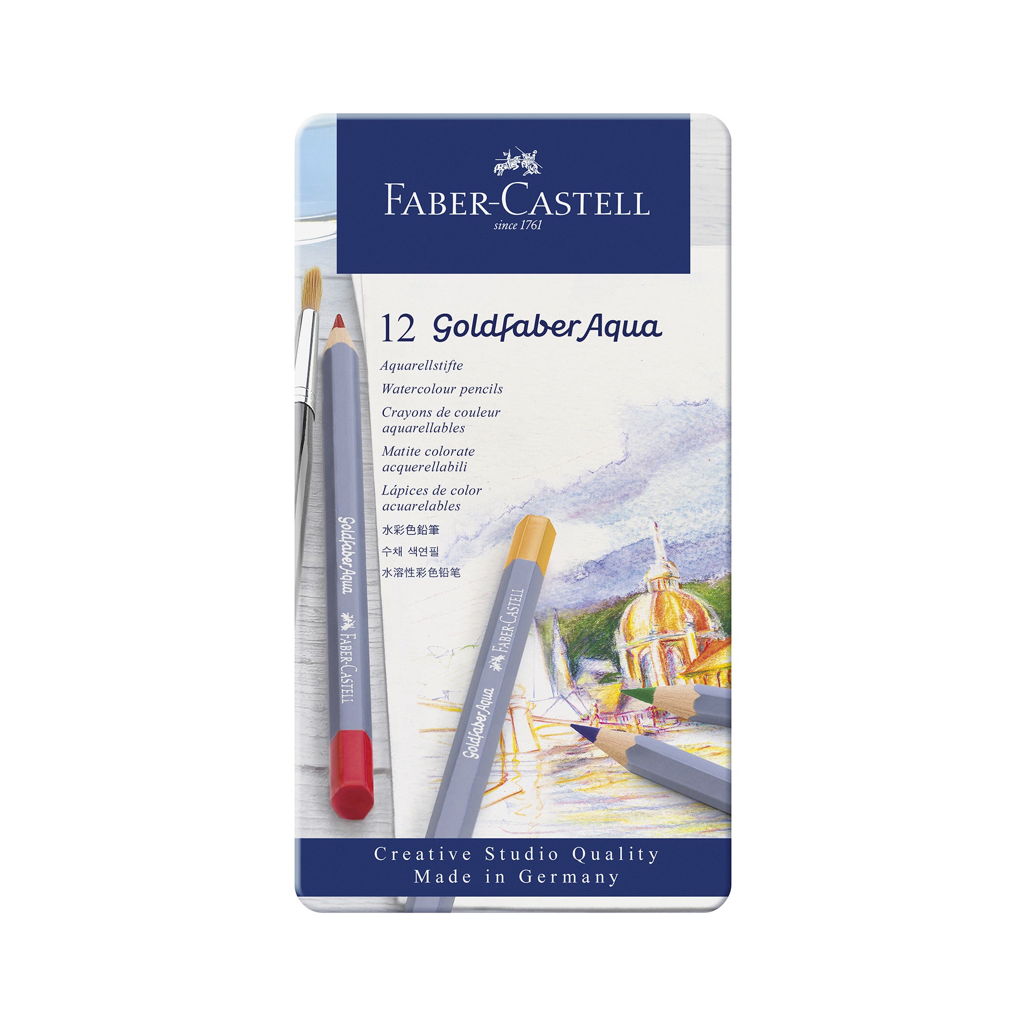 12-Piece Goldfaber Aqua Watercolor Pencil Set