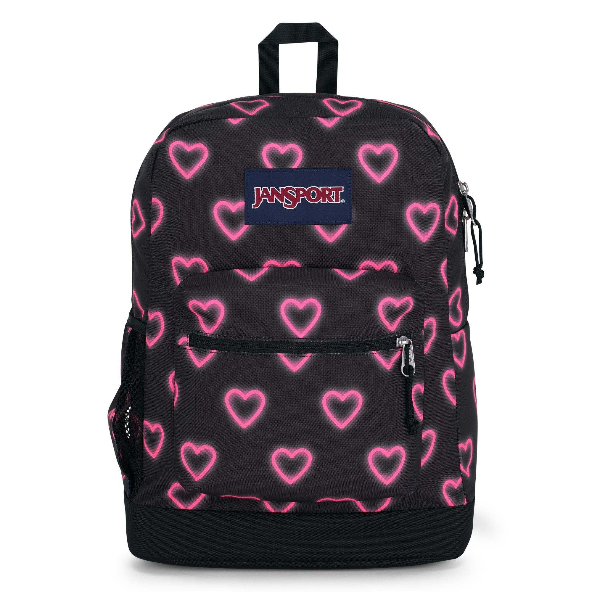 Cross Town Plus Backpack - Happy Hearts Black, 26L: Your Ultimate Tech Companion
