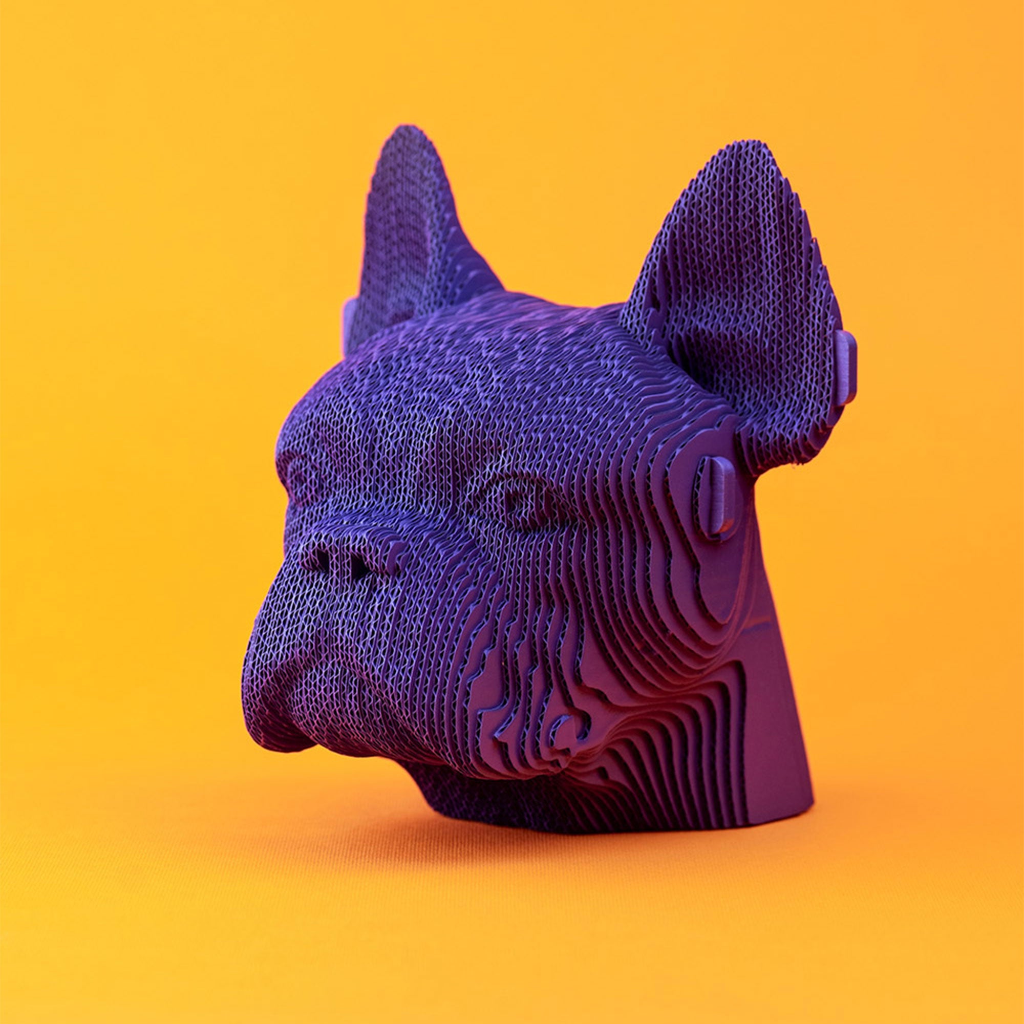 Awesome 3D Bulldog Cardboard Puzzle