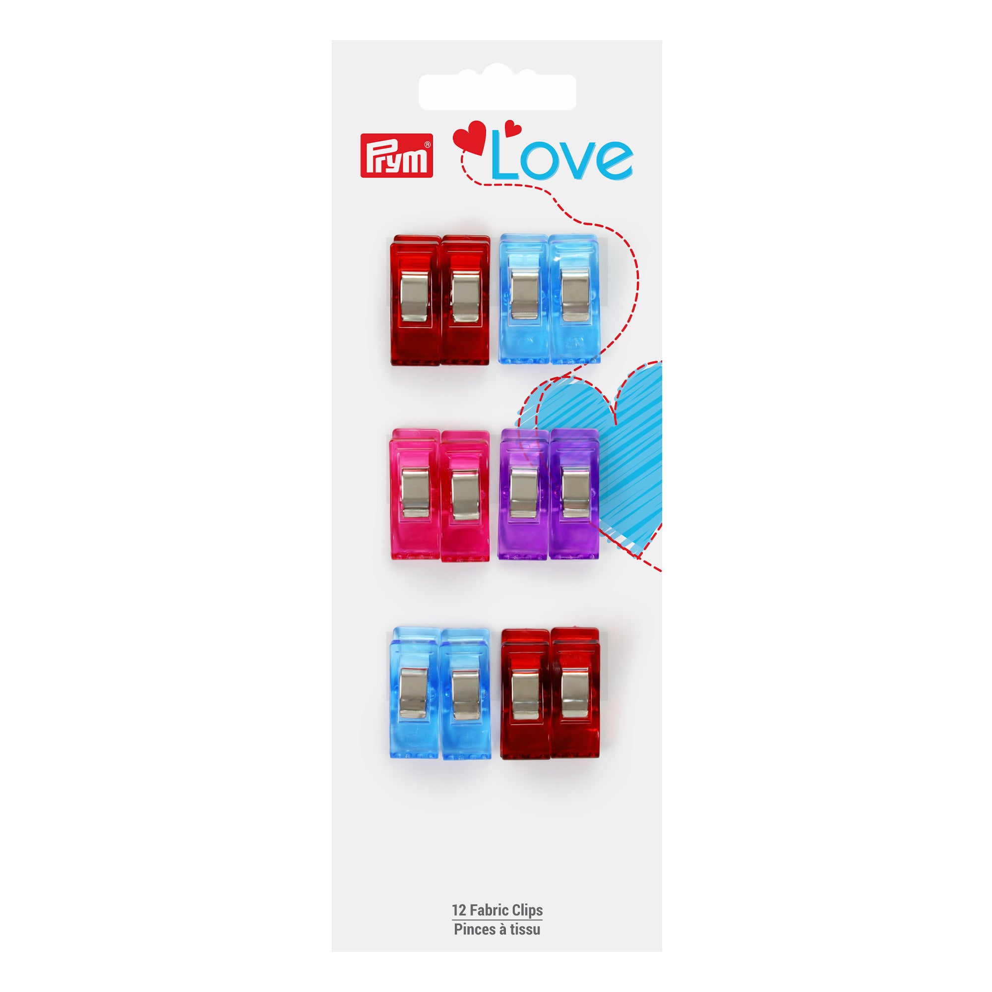 Amazing 12-Pack Small Fabric Clips - Prym Love