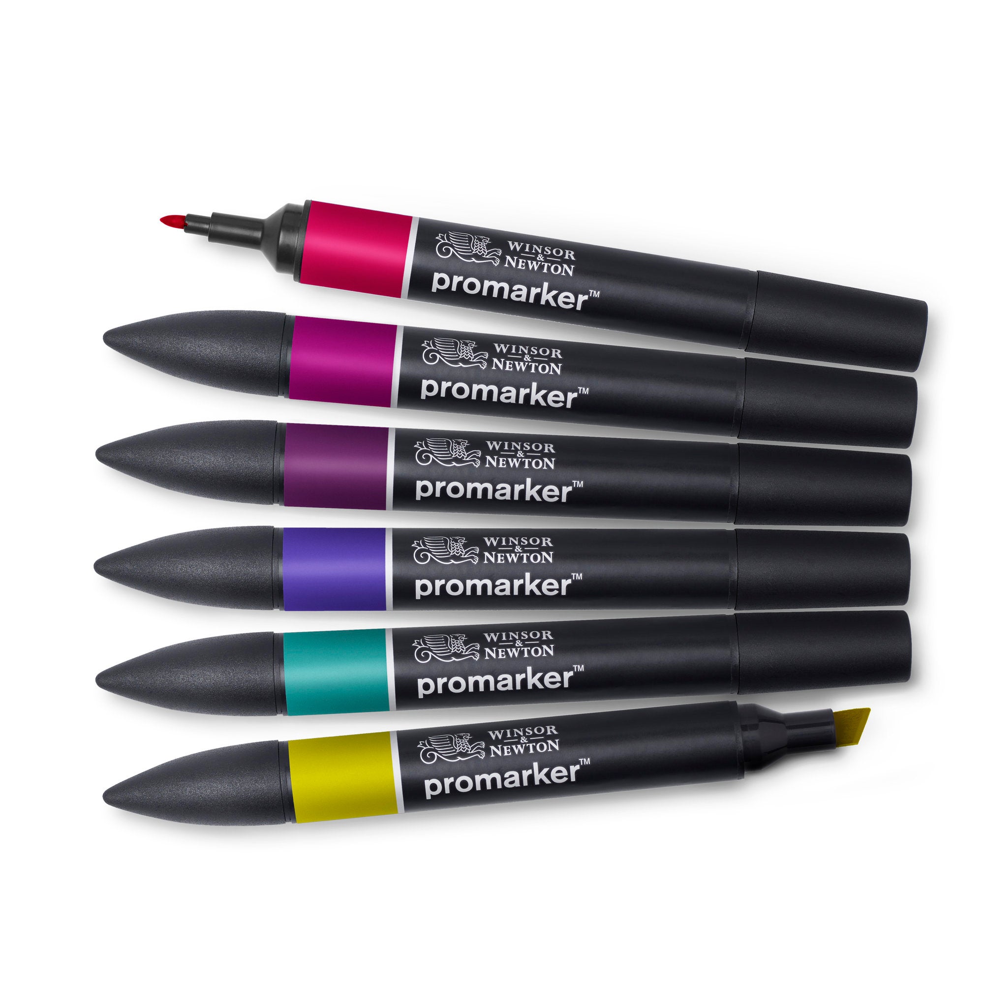 6-Piece Double-Tip Promarker Marker Set - Stunning Rich Tones