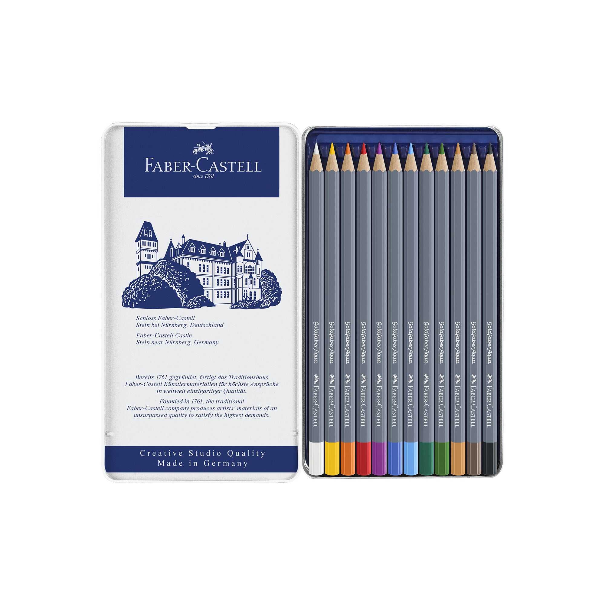 12-Piece Goldfaber Aqua Watercolor Pencil Set
