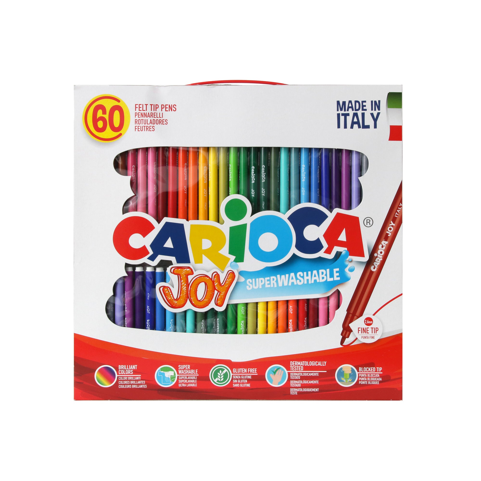 60-Pack Carioca Joy Markers - Endless Creative Fun!
