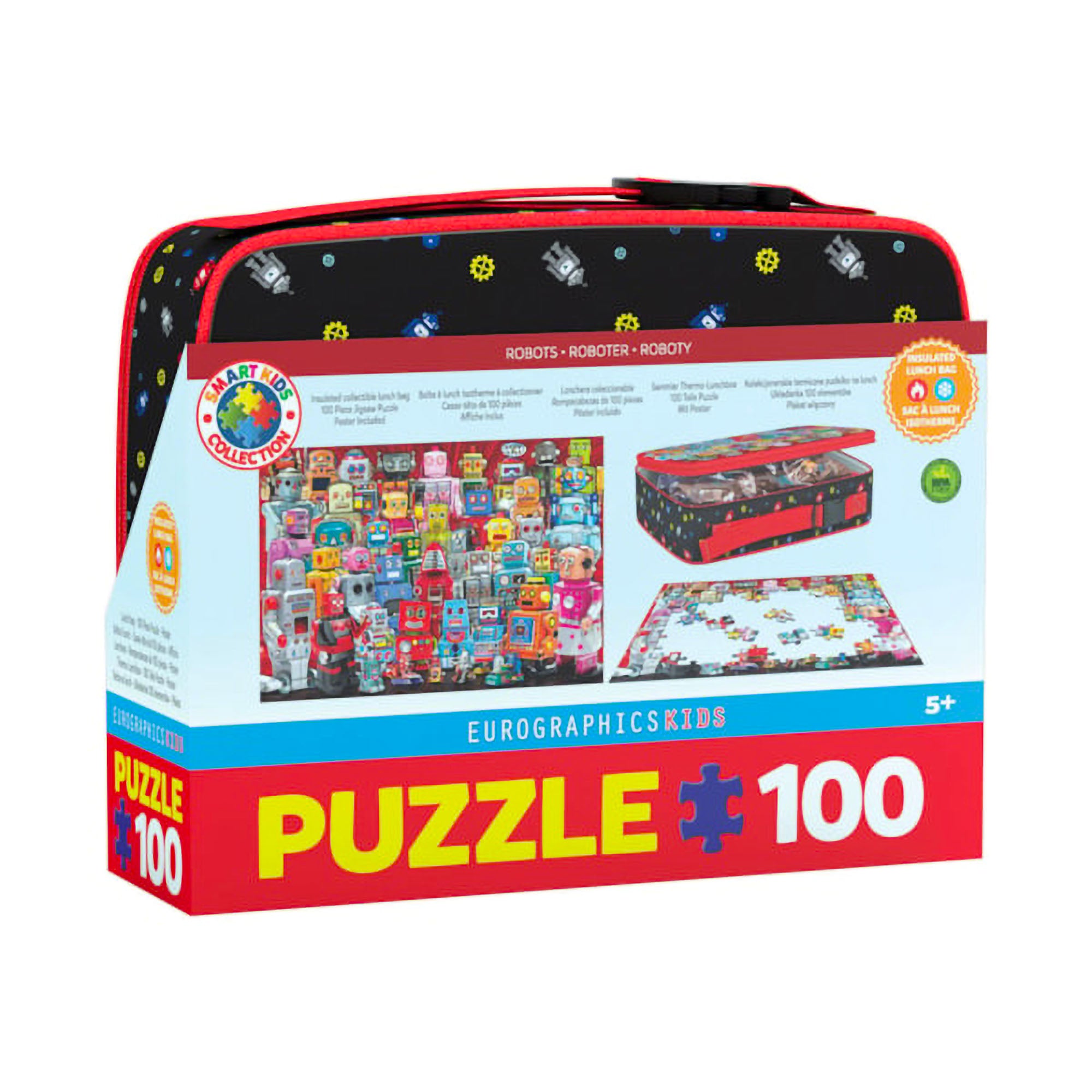 Robots 100-Piece Puzzle Lunch Box - A Magical Gift for Kids