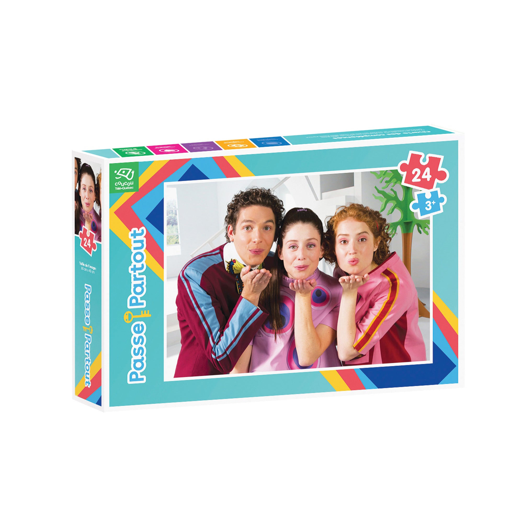 24-Piece Passe-Partout Kiss Puzzle - A Nostalgic Adventure!