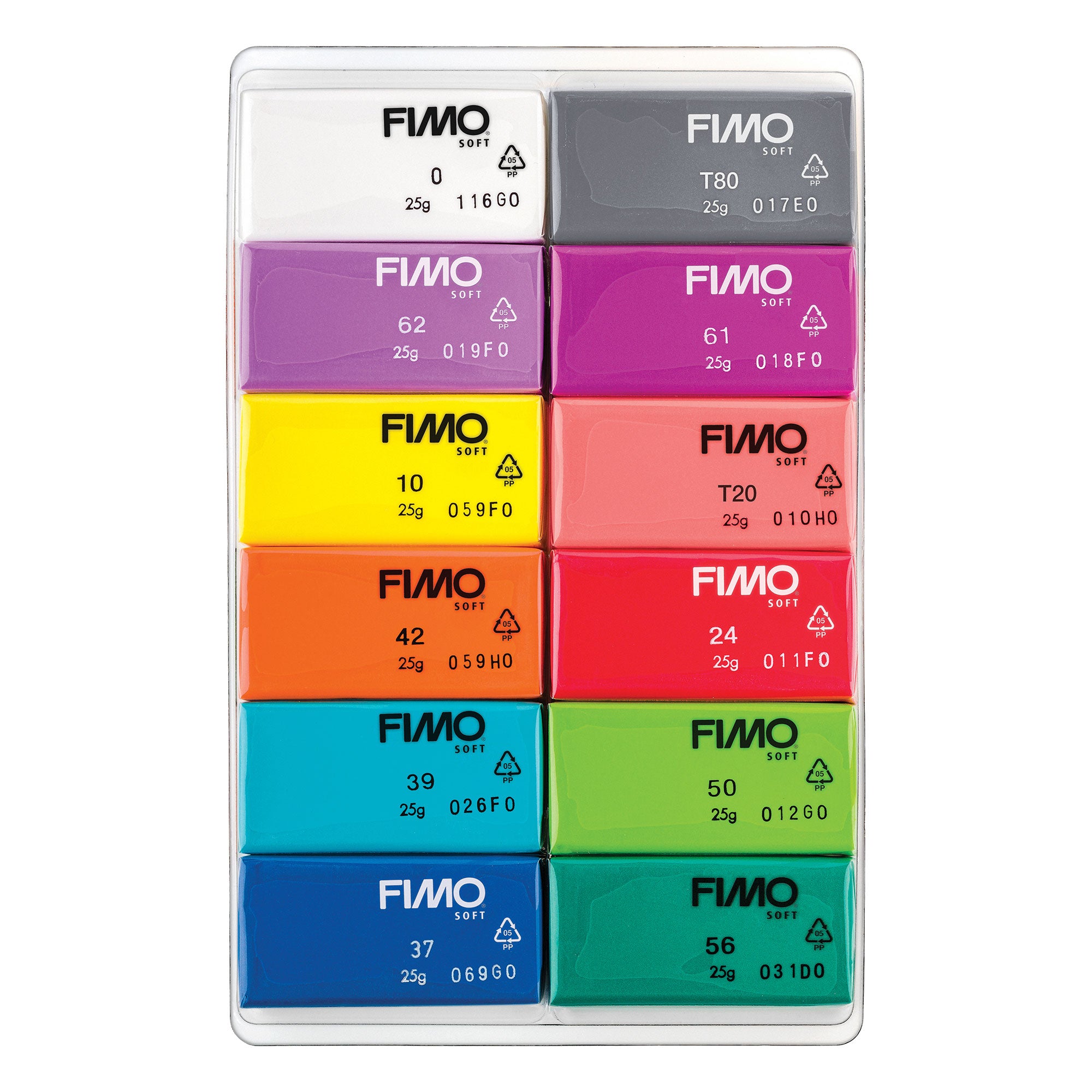 12-Pack FIMO Soft Polymer Clay - Stunning Colors!