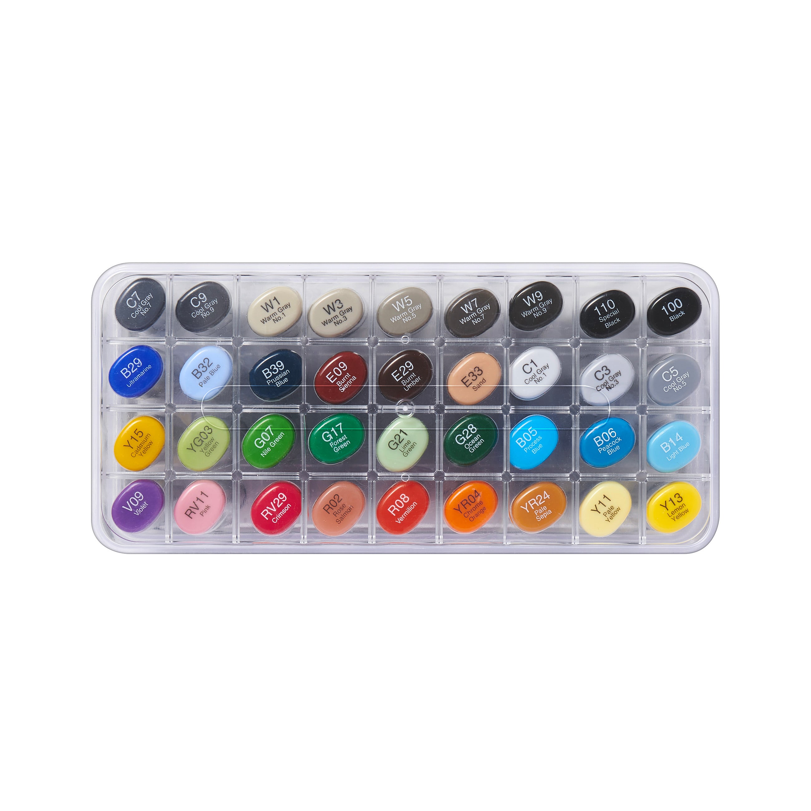 36-Piece Copic Sketch Marker Set - Essential Colors