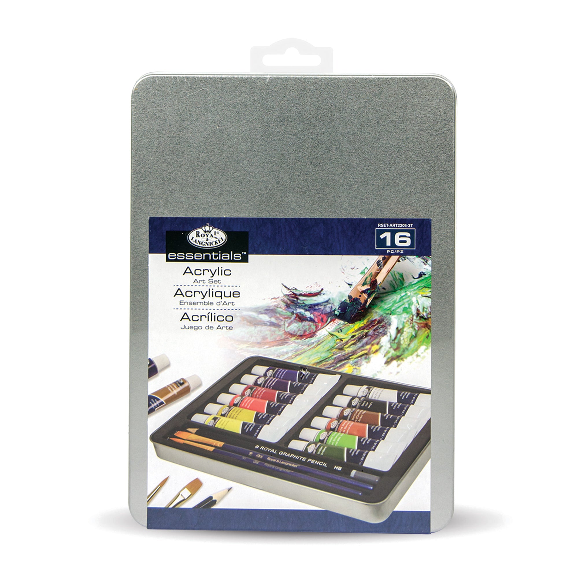 16-Piece Premium Acrylic Art Essentials Set