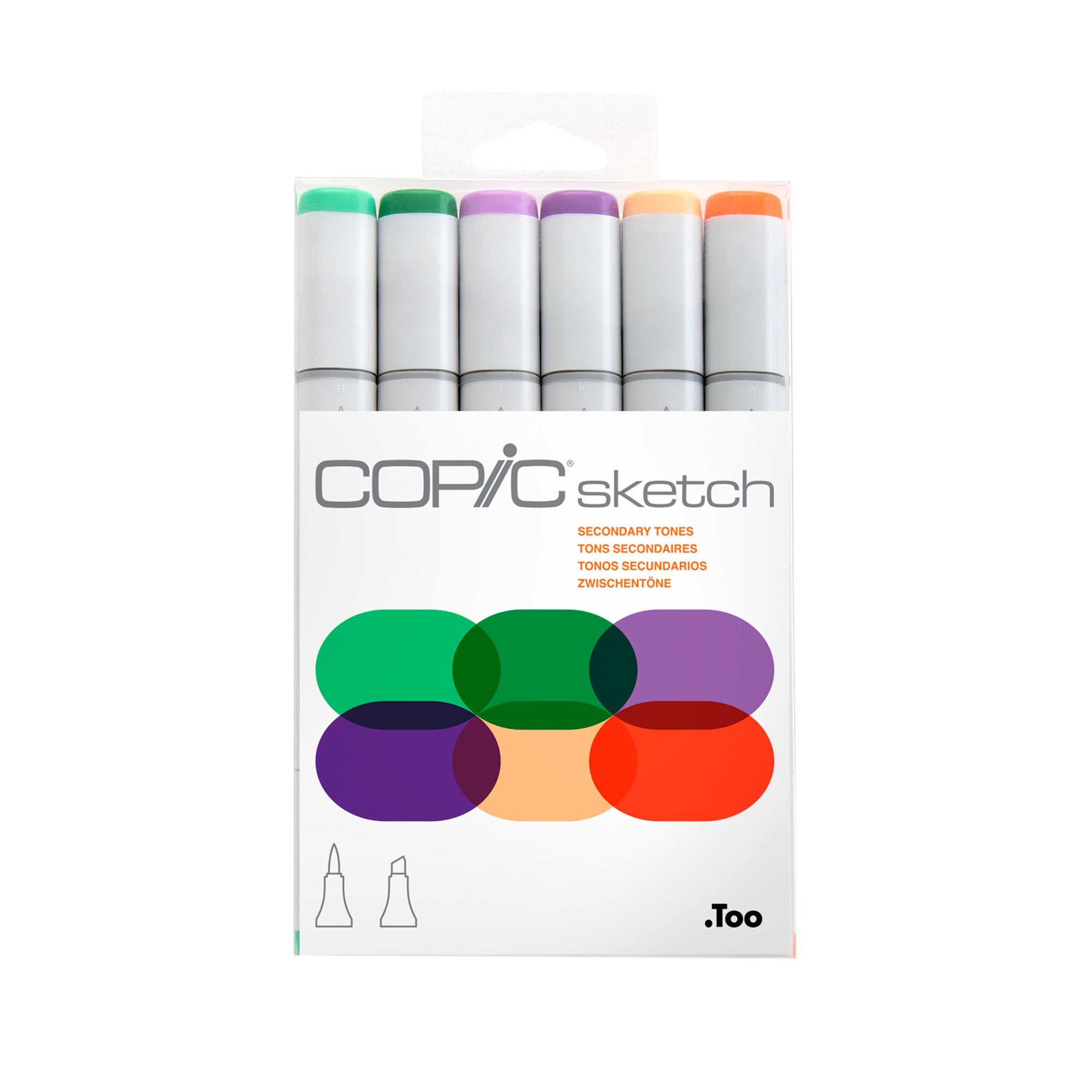 6-Pack Copic Sketch Markers - Secondary Tones: Unleash Your Creativity!