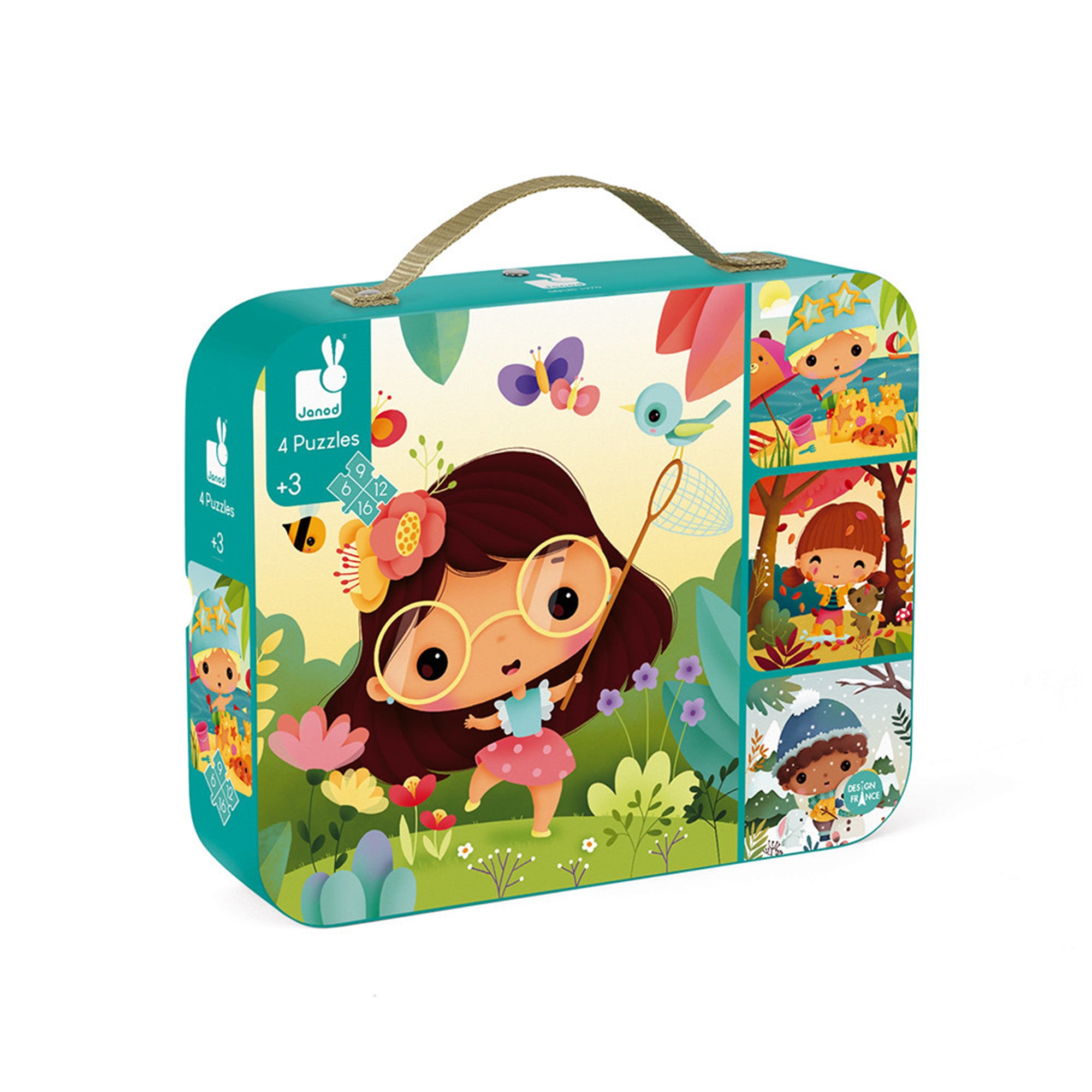 Magical 4-in-1 Educational Puzzle: Seasons Edition