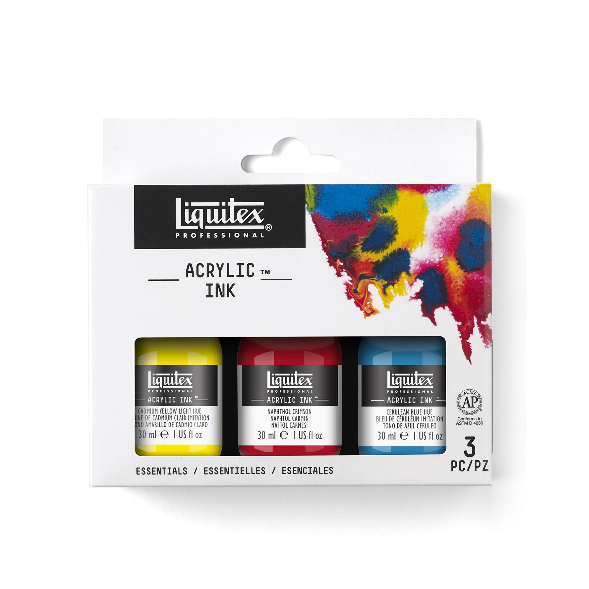 Liquitex Acrylic Ink Essentials Set - 3 x 30 ml Bottles