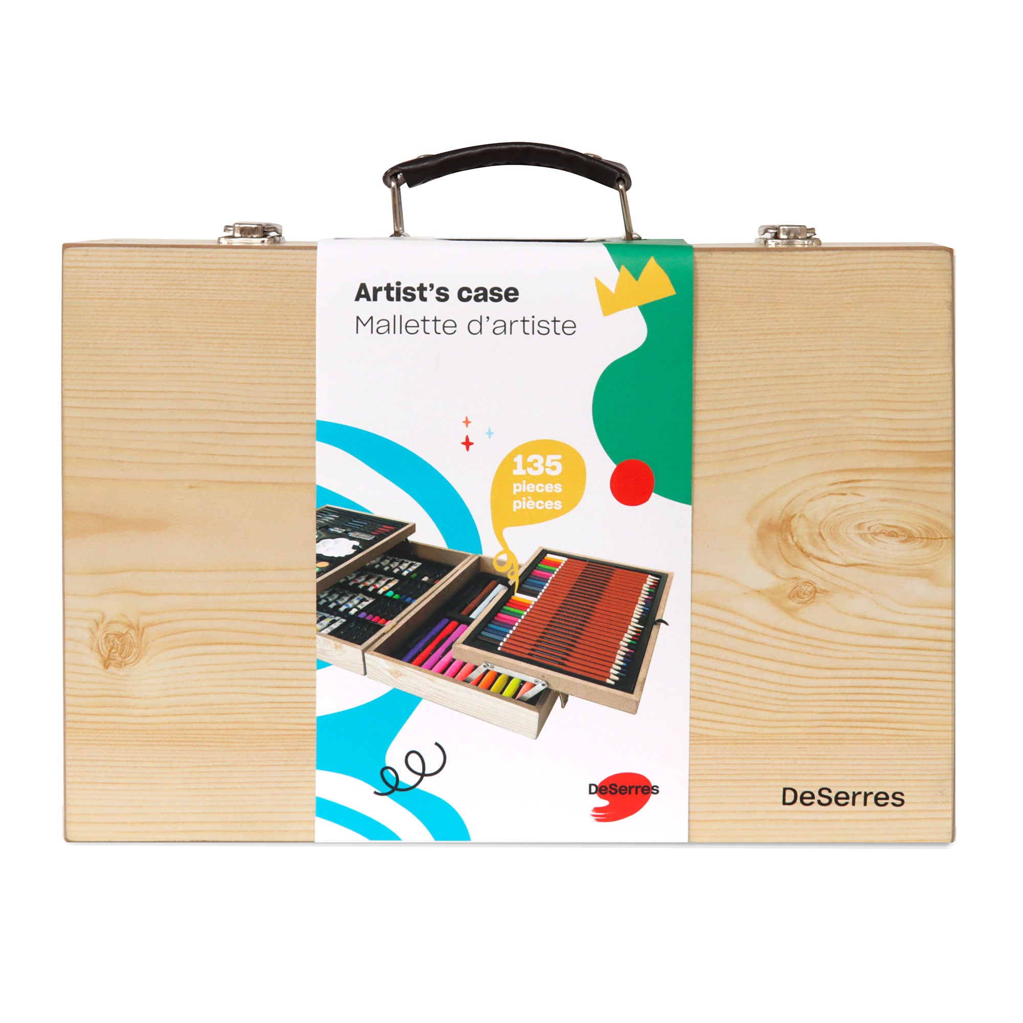 Artistic Adventure Wooden Case - 135 Piece Set