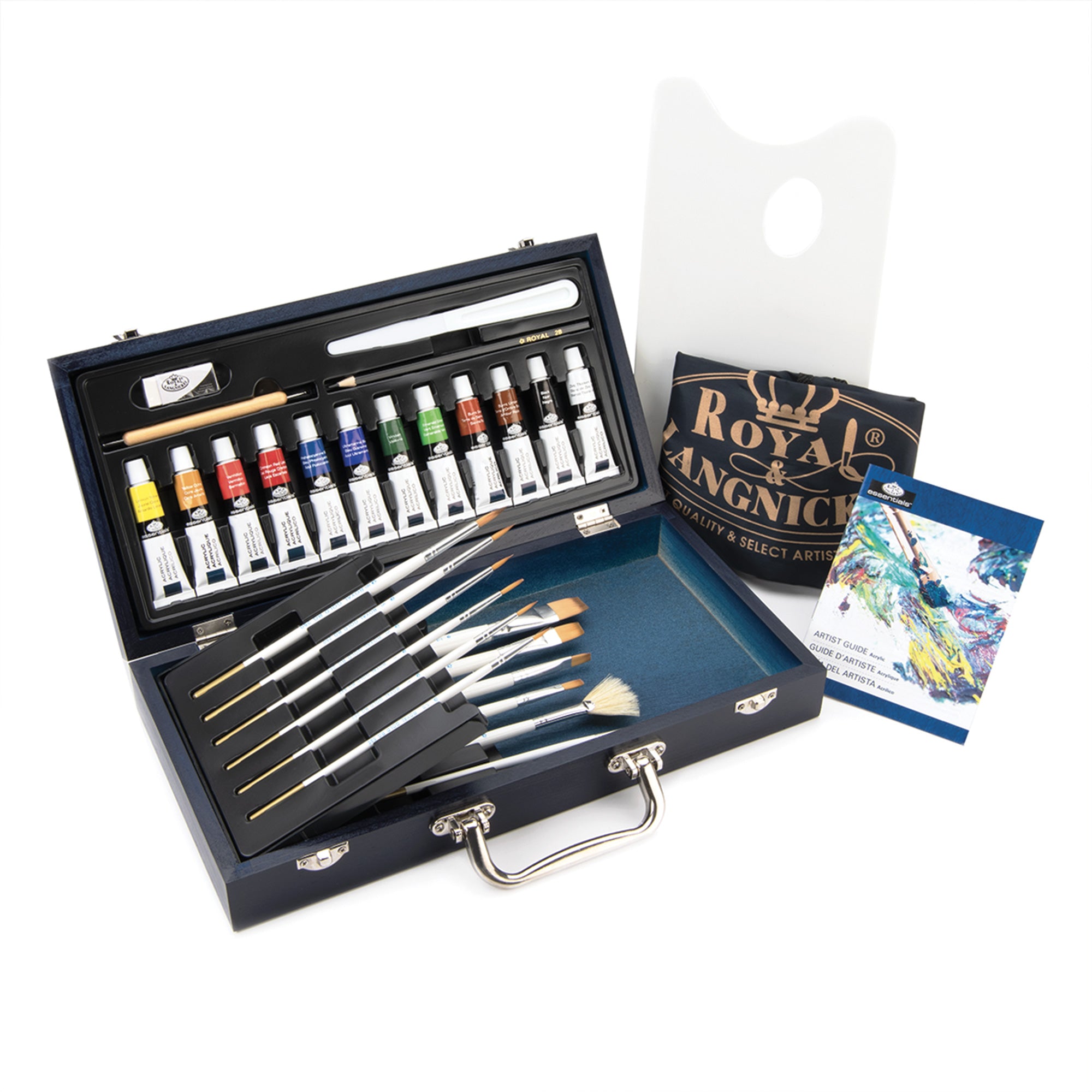 Artistic Acrylic Wooden Box Kit - 32 Pieces