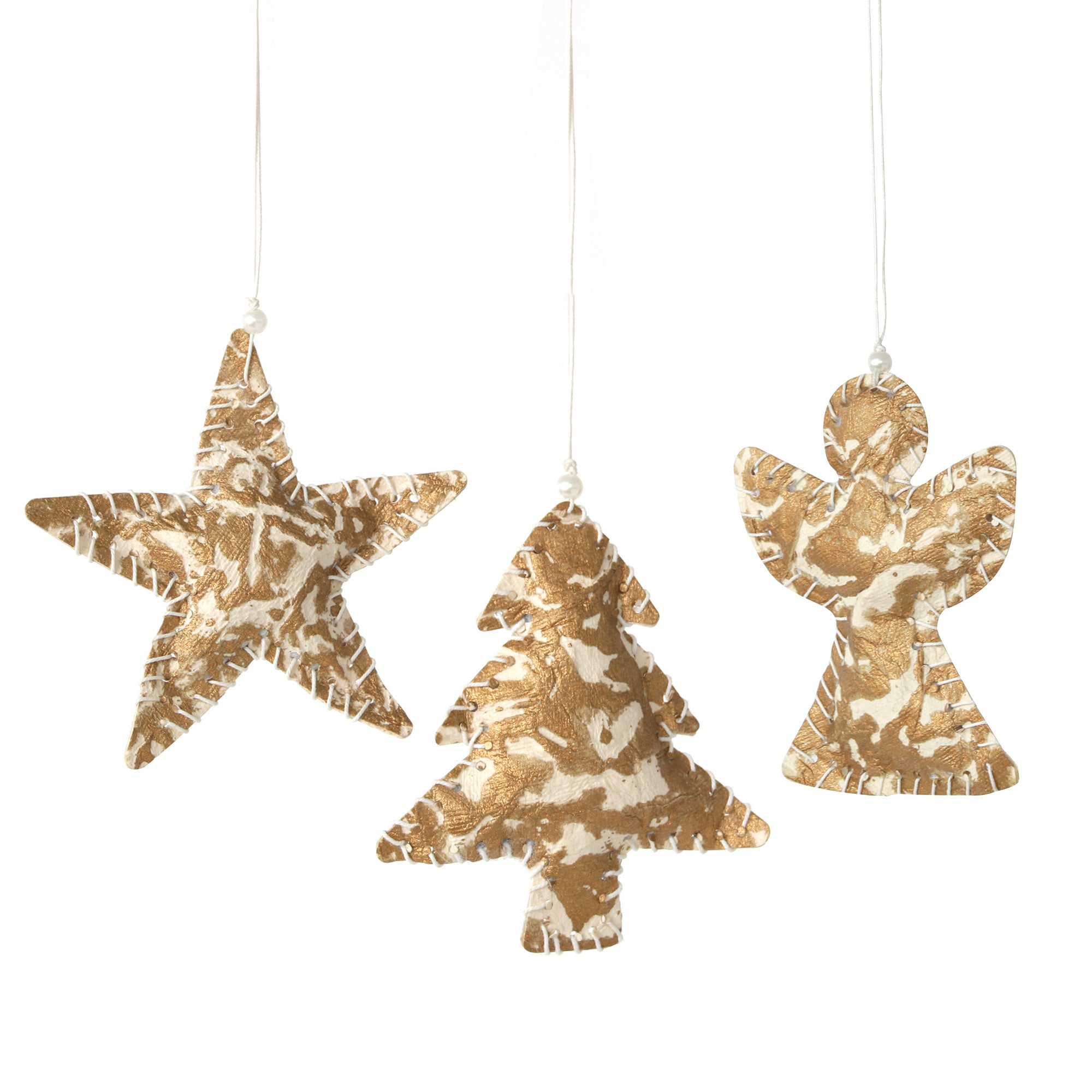 Magical 3-Pack Paper Ornaments: Tree, Angel & Star