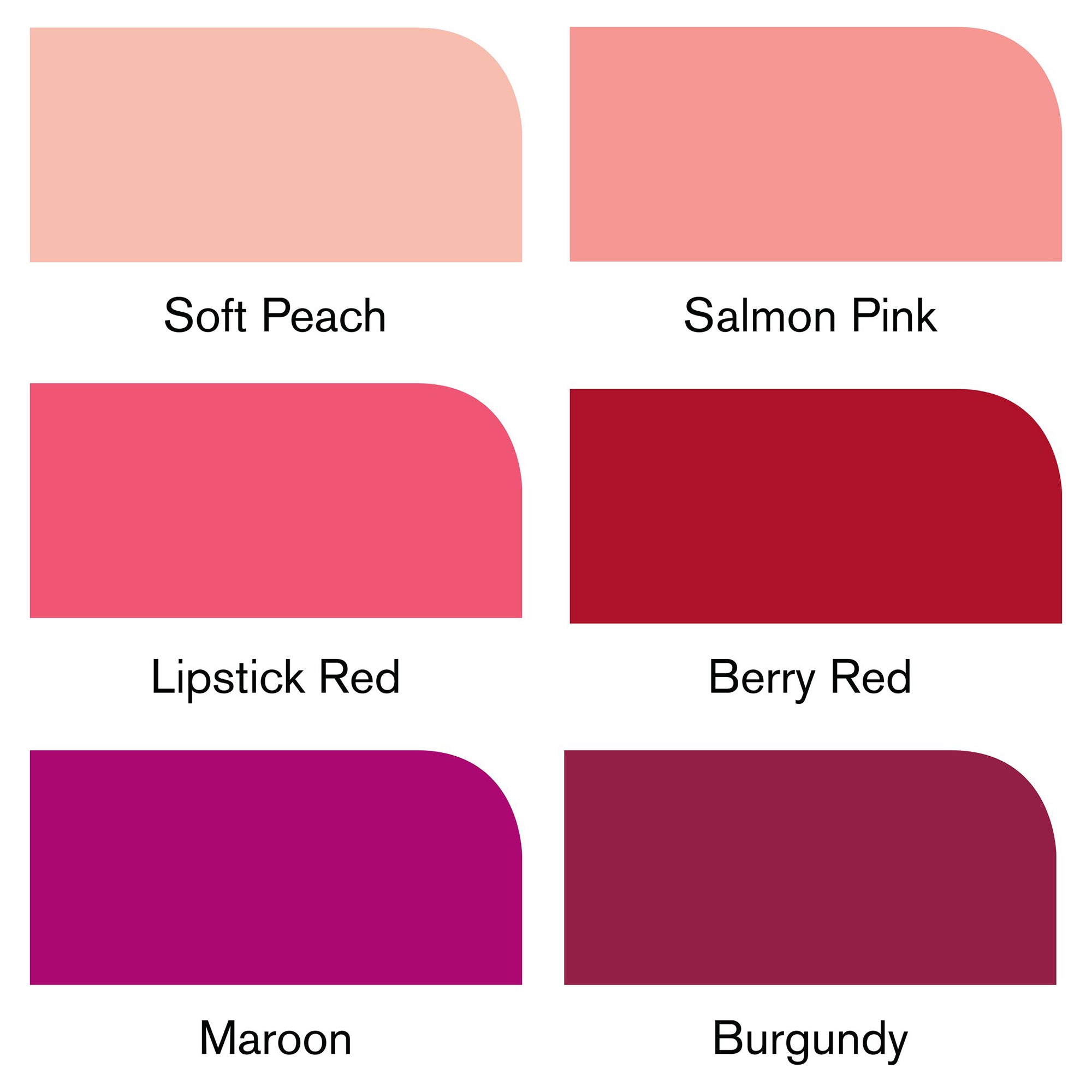 Irresistible 6-Piece Double-Tip Promarker Marker Set in Stunning Red Tones