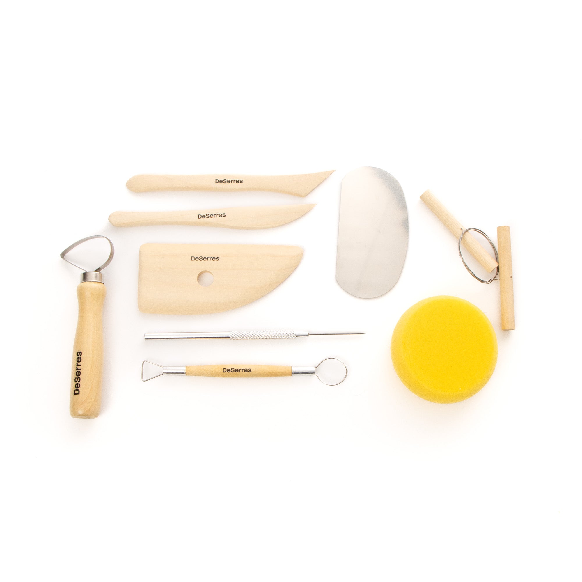 Amazing 10-Piece Pottery Tool Kit