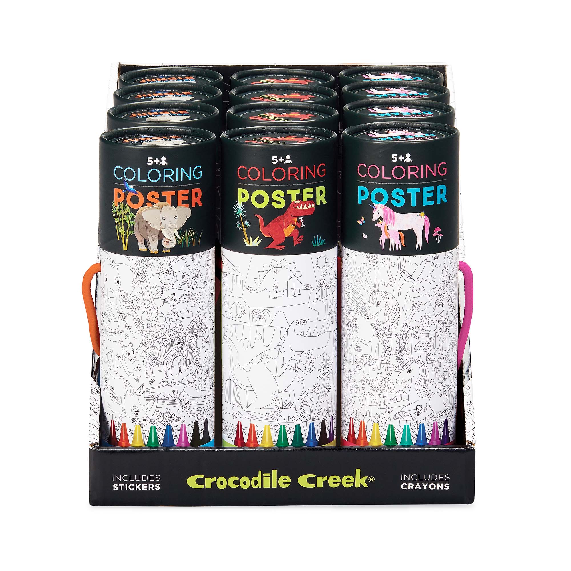 Wild Animals Colouring Poster Kit - Unleash Creativity!