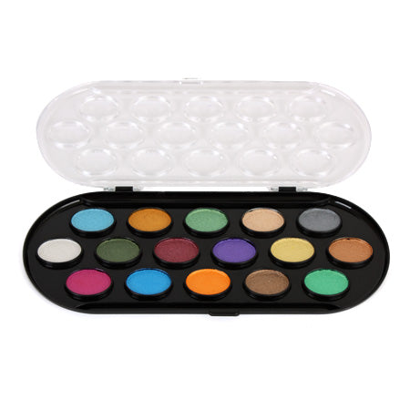 Stunning 21-Colour Pearlescent Watercolour Set
