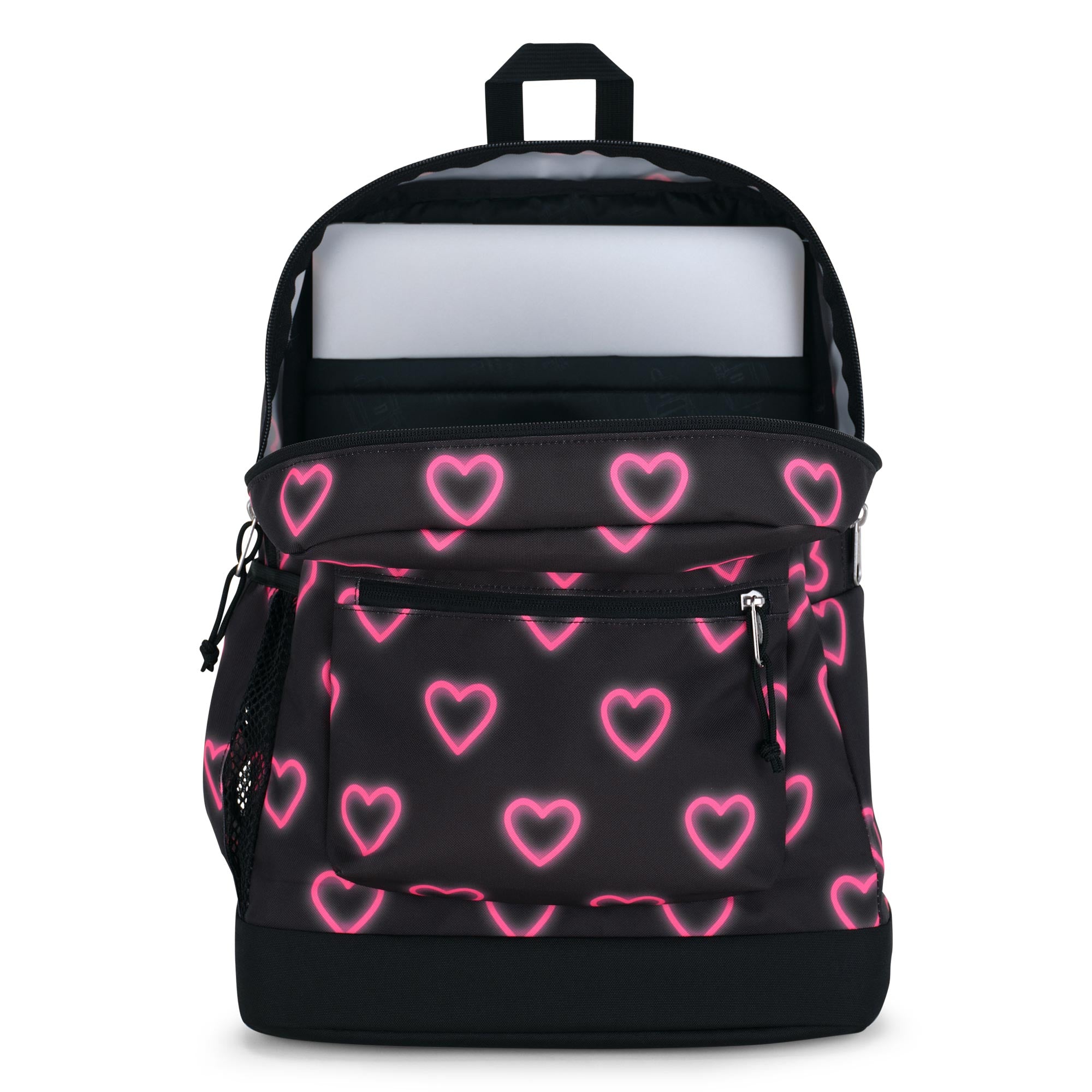Cross Town Plus Backpack - Happy Hearts Black, 26L: Your Ultimate Tech Companion