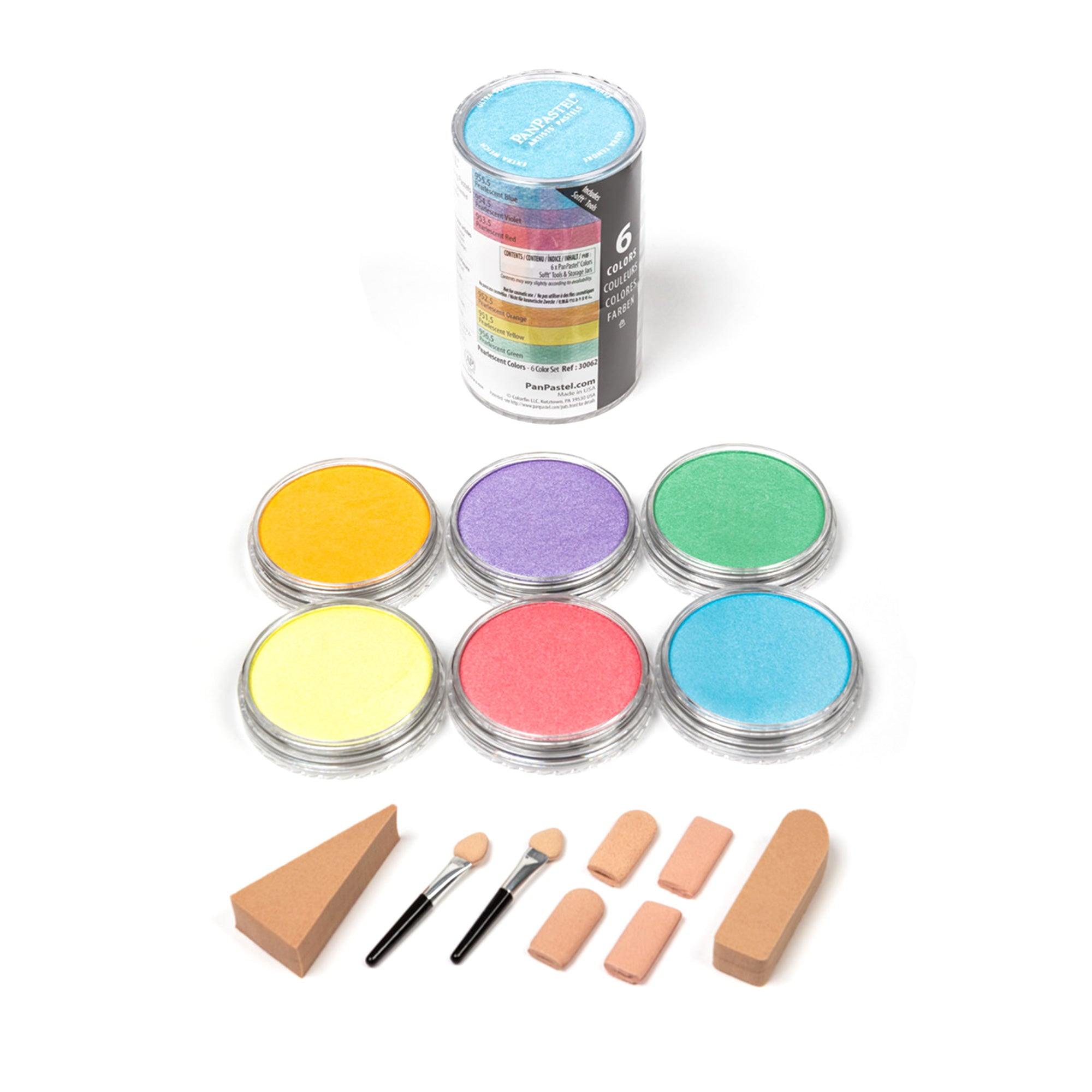 Stunning 6-Colour Pearlescent PanPastel Set
