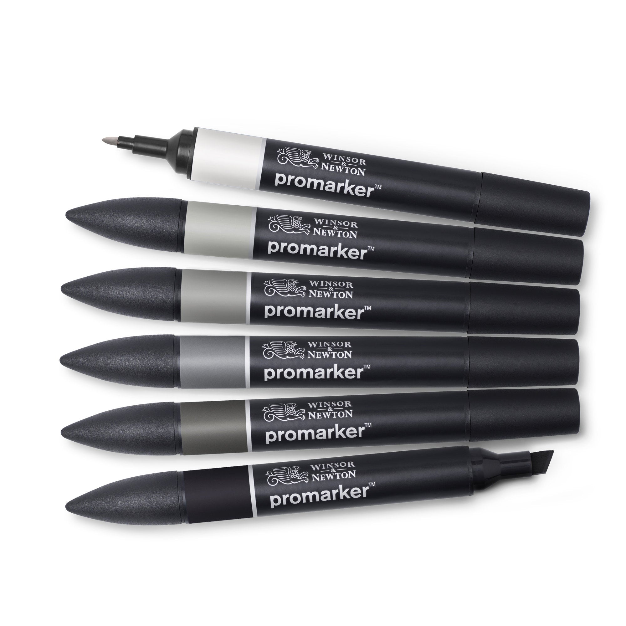 Must-Have 6-Piece Double-Tip Promarker Marker Set in Elegant Neutral Colors