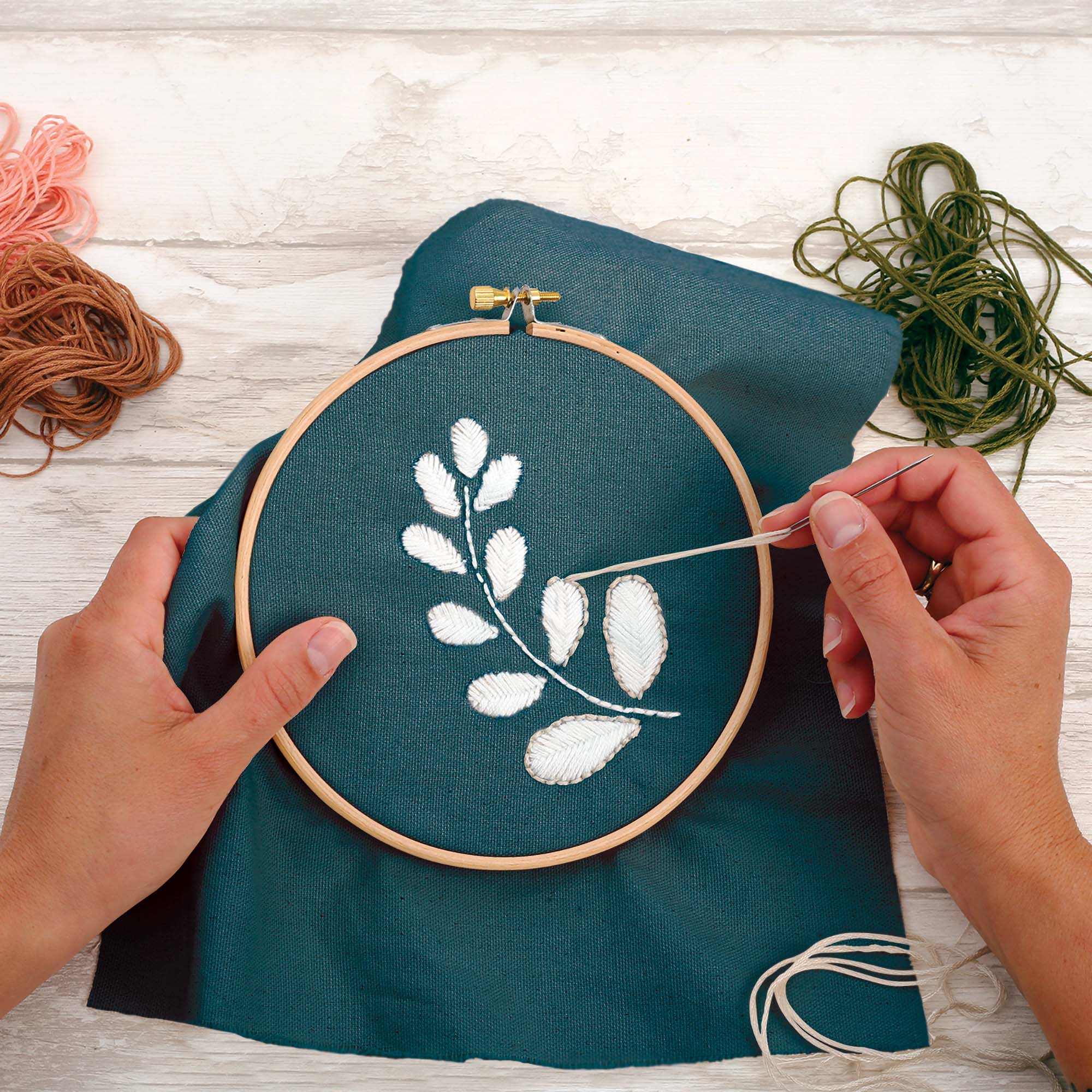 Gorgeous Dark Blue Cotton Embroidery Canvas - 45 x 60 cm! Grab Yours Now!