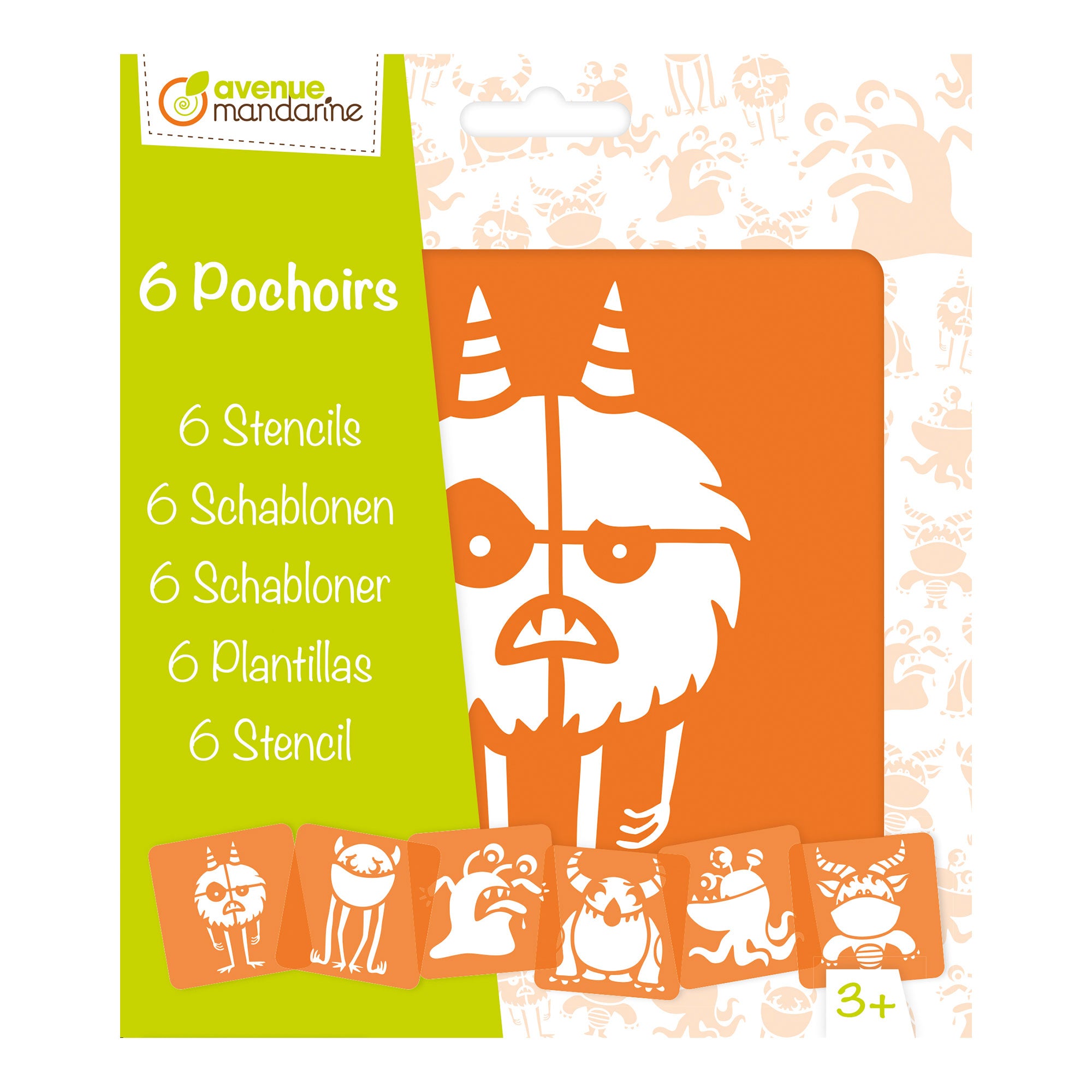 Monster Mania 6-Pack Stencils