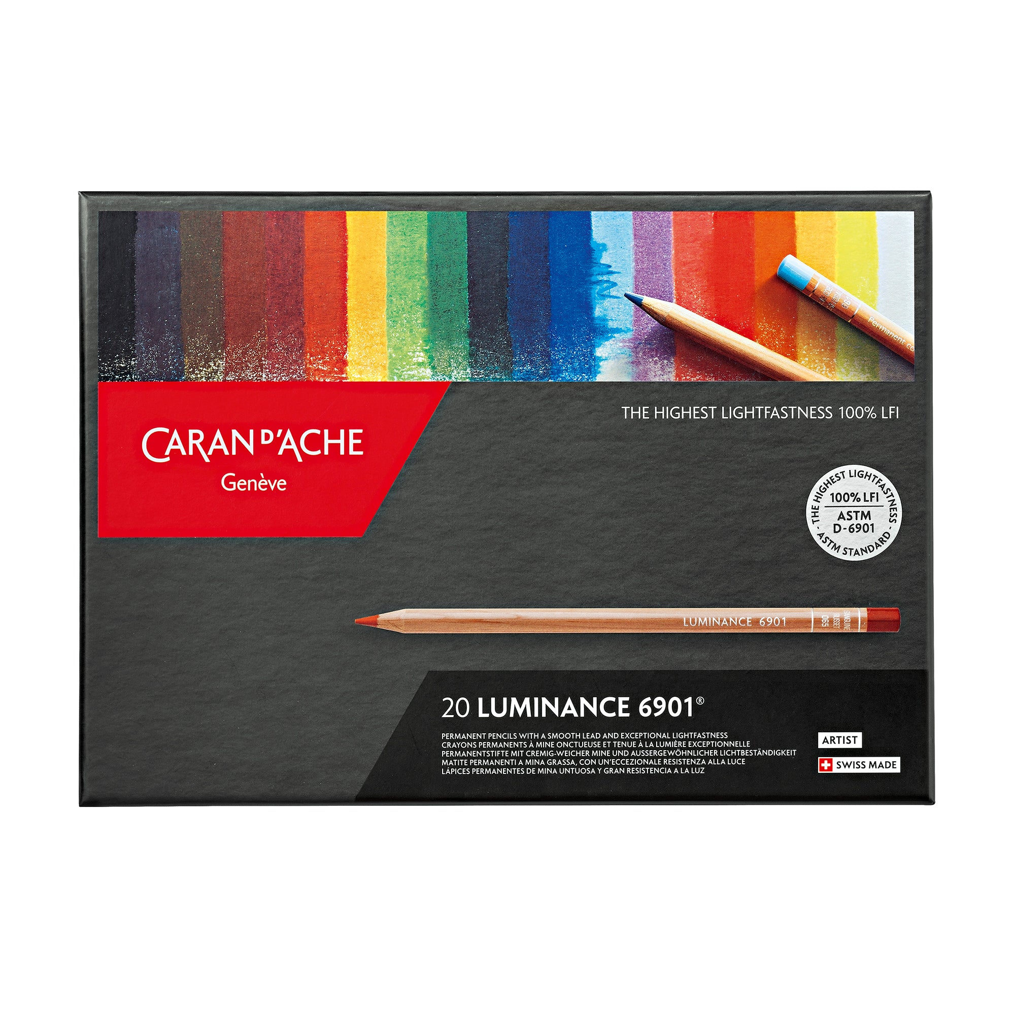 20-Pack Premium Luminance 6901 Coloured Pencil Set - A Must-Have for Artists!