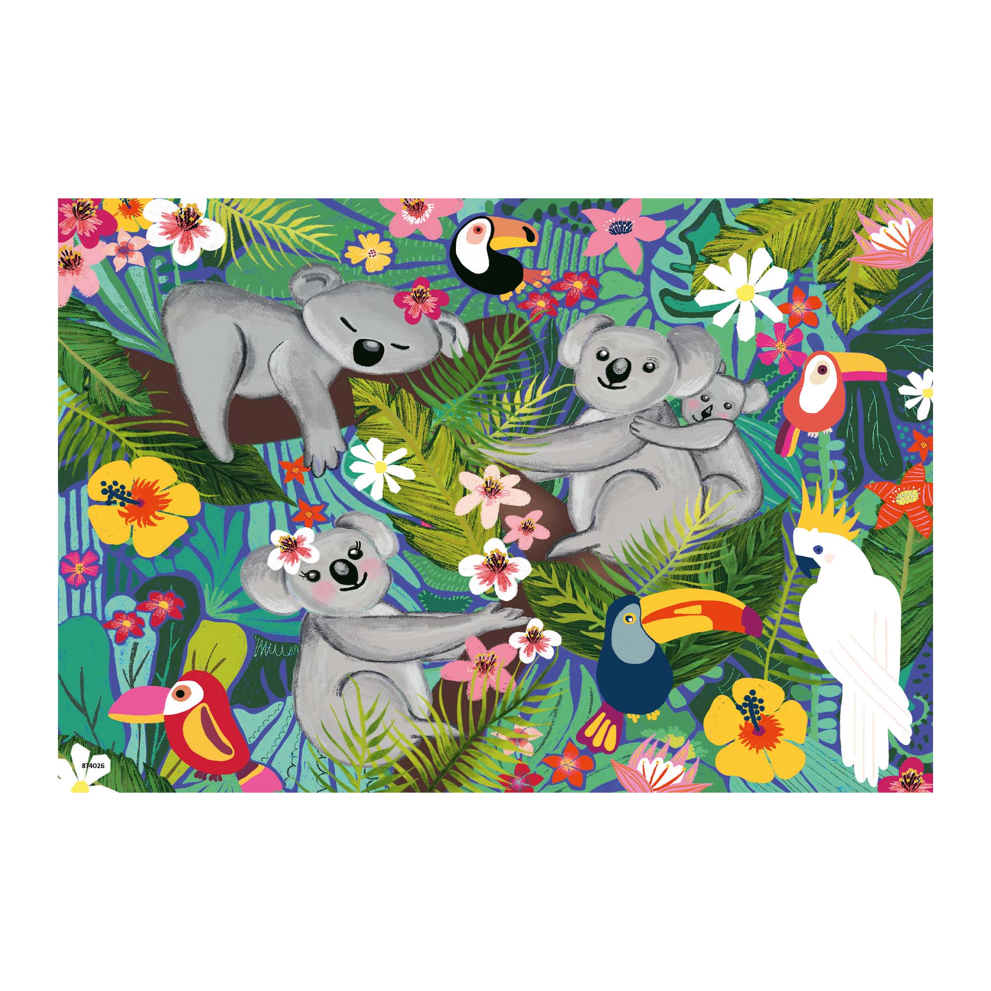 24-Piece Puzzle Box Set: Adorable Koalas & Sloths (2 Sets)