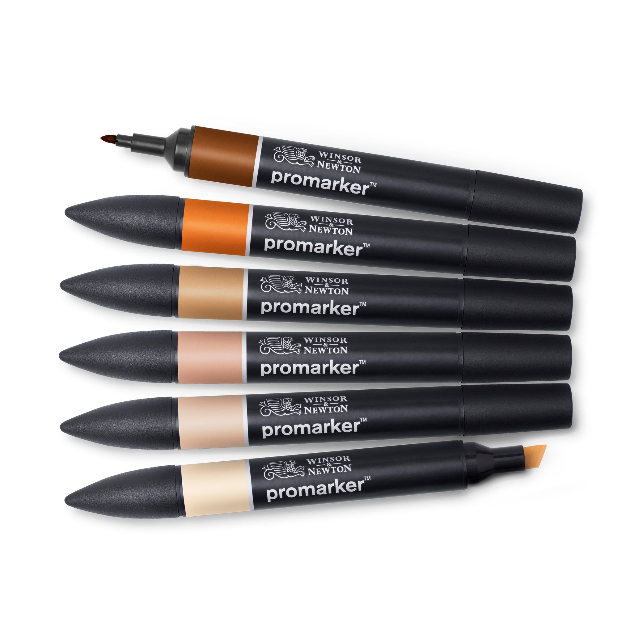 Irresistible 6-Piece Double-Tip Promarker Marker Set in Gorgeous Skin Tones