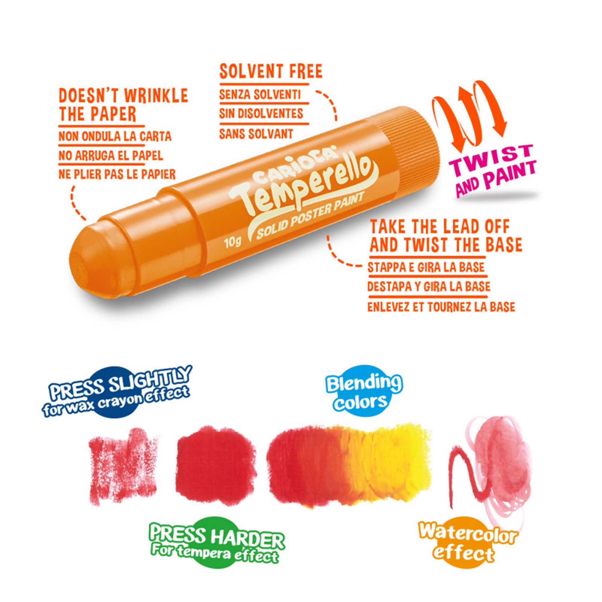 6-Pack Temperello Neon Poster Paint Sticks - Unleash Your Creativity!