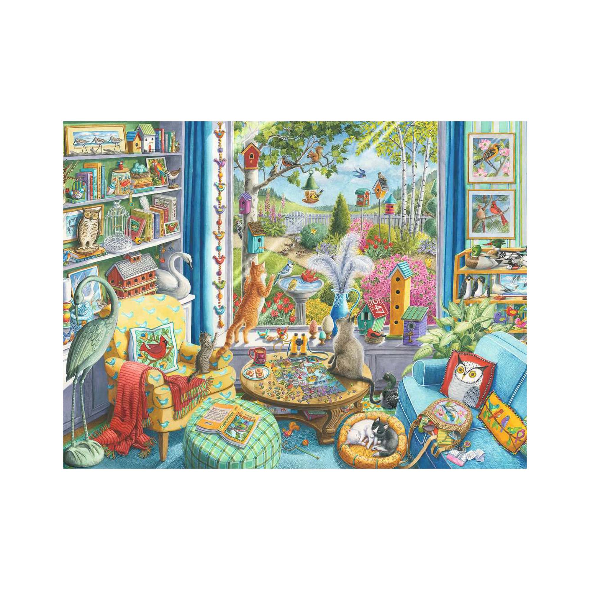 750-Piece XXL 'The Bird Watchers' Puzzle - A Captivating Family Adventure!