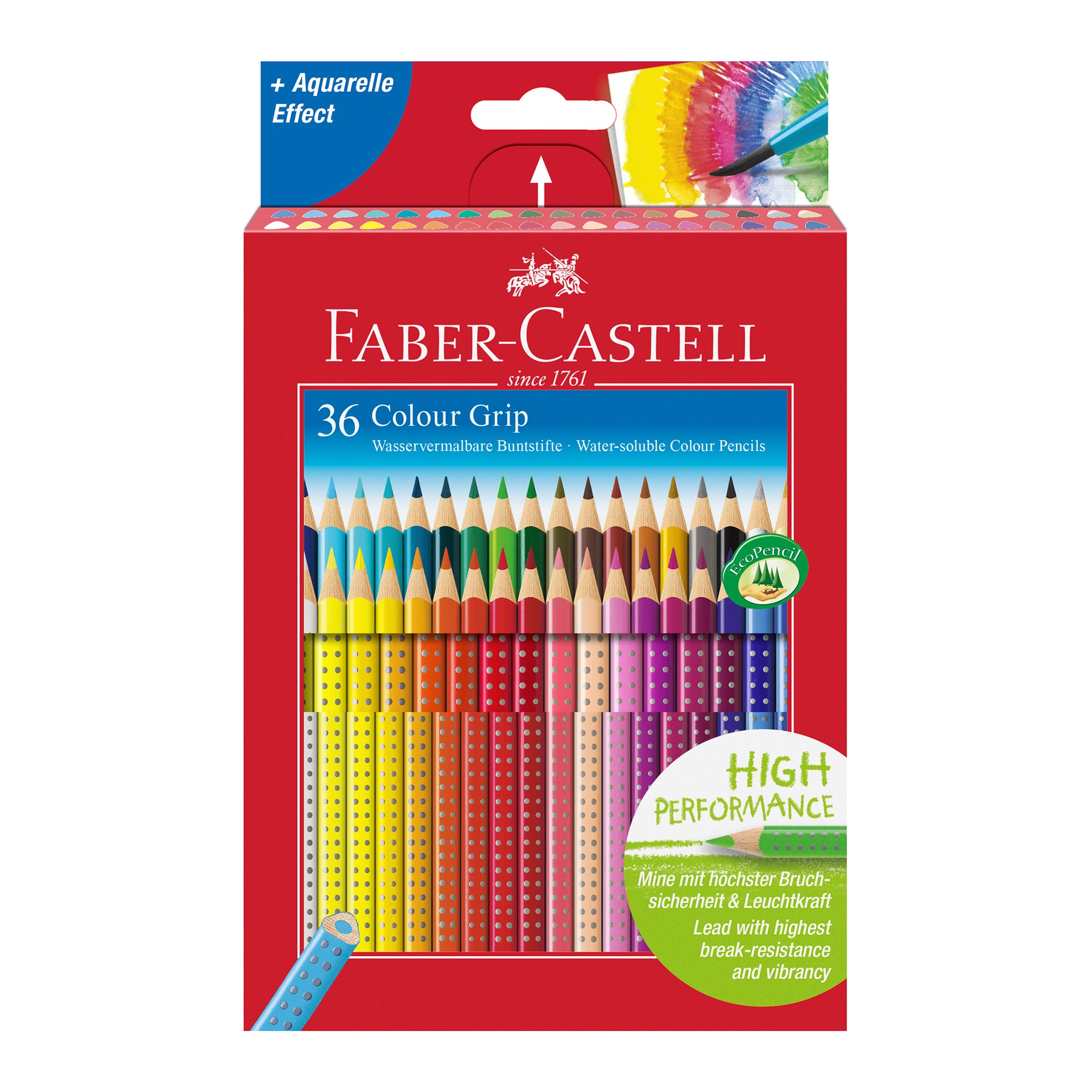 36-Pack Colorful Grip Water-Soluble Colored Pencils - Unleash Your Creativity!